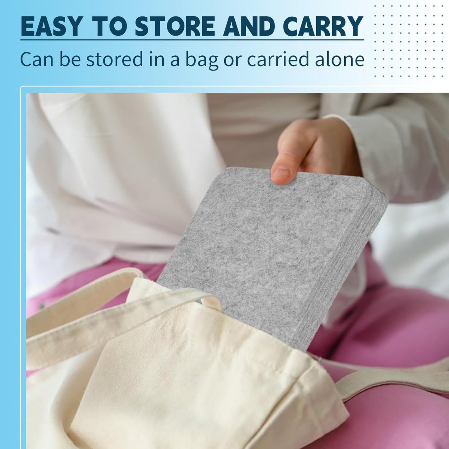 WONVOC Needle Felting Pad, 6x6x1'' Natural Wool Felting Mat, Needle Felting Supplies, with Finger Cots and 40 Straight Pins, for Wool Project Crafts