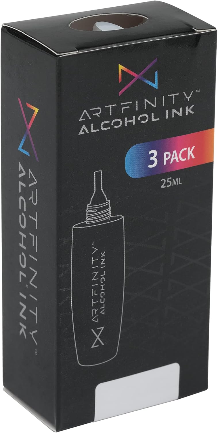 Alcohol Inks 3 Pack - Vibrant, Professional, Dye-Based Alcohol Inks for Artfinity Alcohol Markers, Artists, Drawing, & More! - Emerald BG3-7