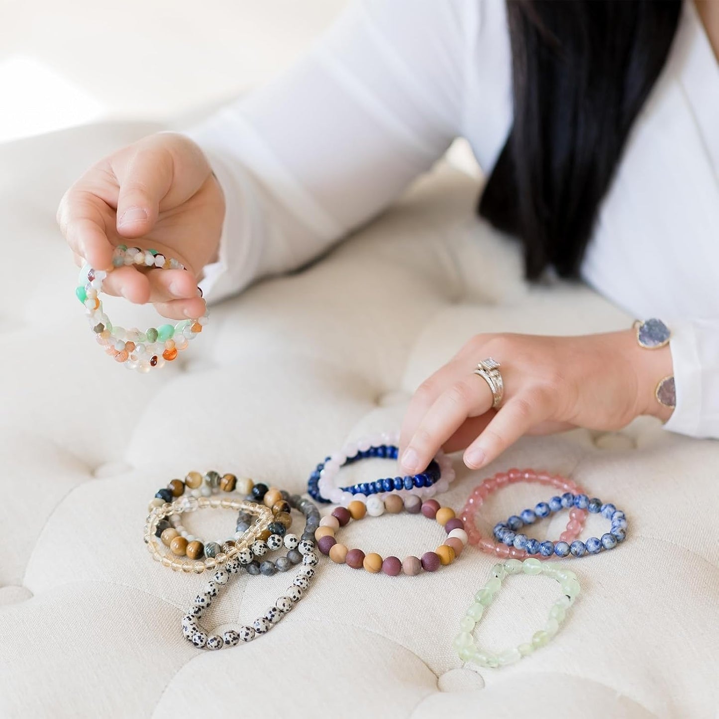 MECCANIXITY Waxed Cord 0.5mm Waxed Polyester Cord 175 Yard Wax String for Bracelet Making, Necklaces, Beading, Jewelry Making and DIY Crafts(Lake Blue)