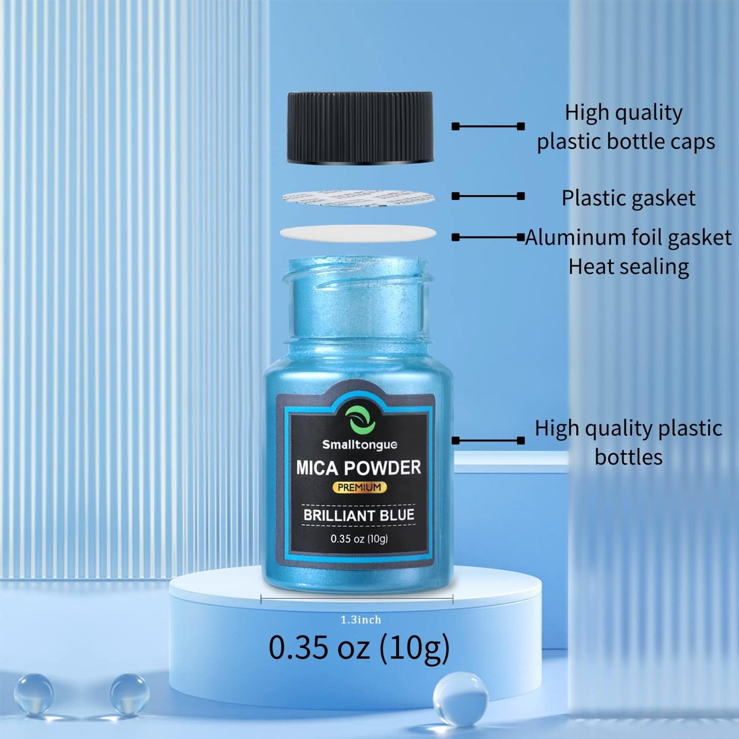 Mica Powder for Epoxy Resin, 108 Colors, 36 Original Colors(0.35oz, 10g), 36 Pastel Colors(0.35oz, 10g), 36 Fine Glitter(0.7oz, 20g), Pigment for Epoxy Resin