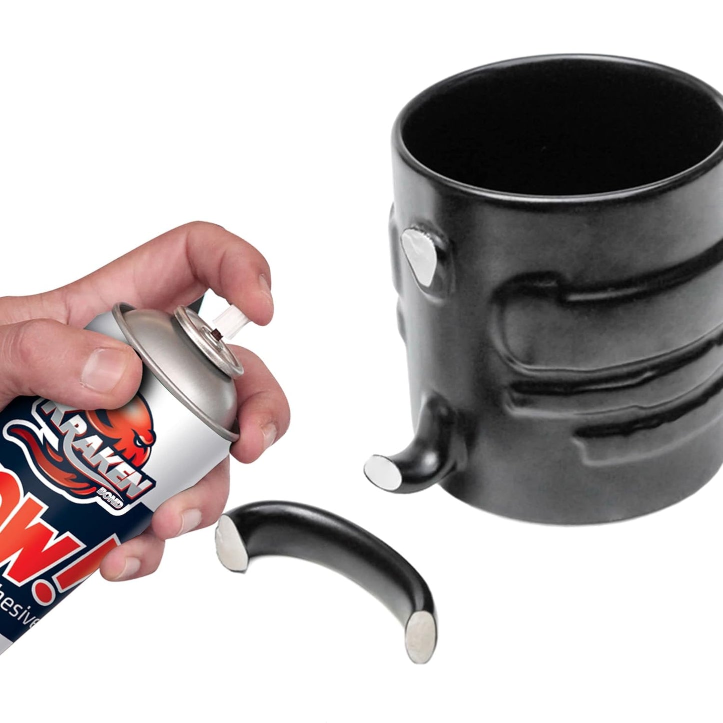 KRAKEN BOND Wow! Spray Adhesive Activator(2X13.5 Oz.) - Cyanoacrylate Super Glue Accelerator Spray for Plastic, Metal, Wood & PVC, CA Glue Activator | 2 Pack