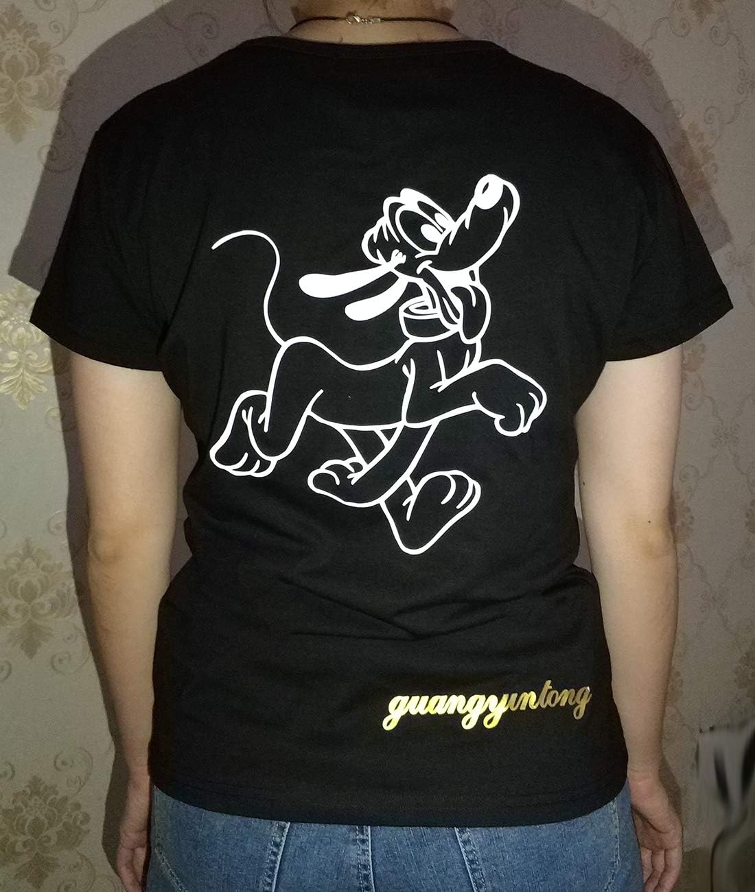 guangyintong Reflective Dark Grey Heat Transfer Vinyl HTV Rolls, 12" x 8ft Reflective Iron on Vinyl for T-Shirts, Dark Grey HTV Vinyl for All Cutter Machine Easy to Cut & Weed for HTV DIY Design