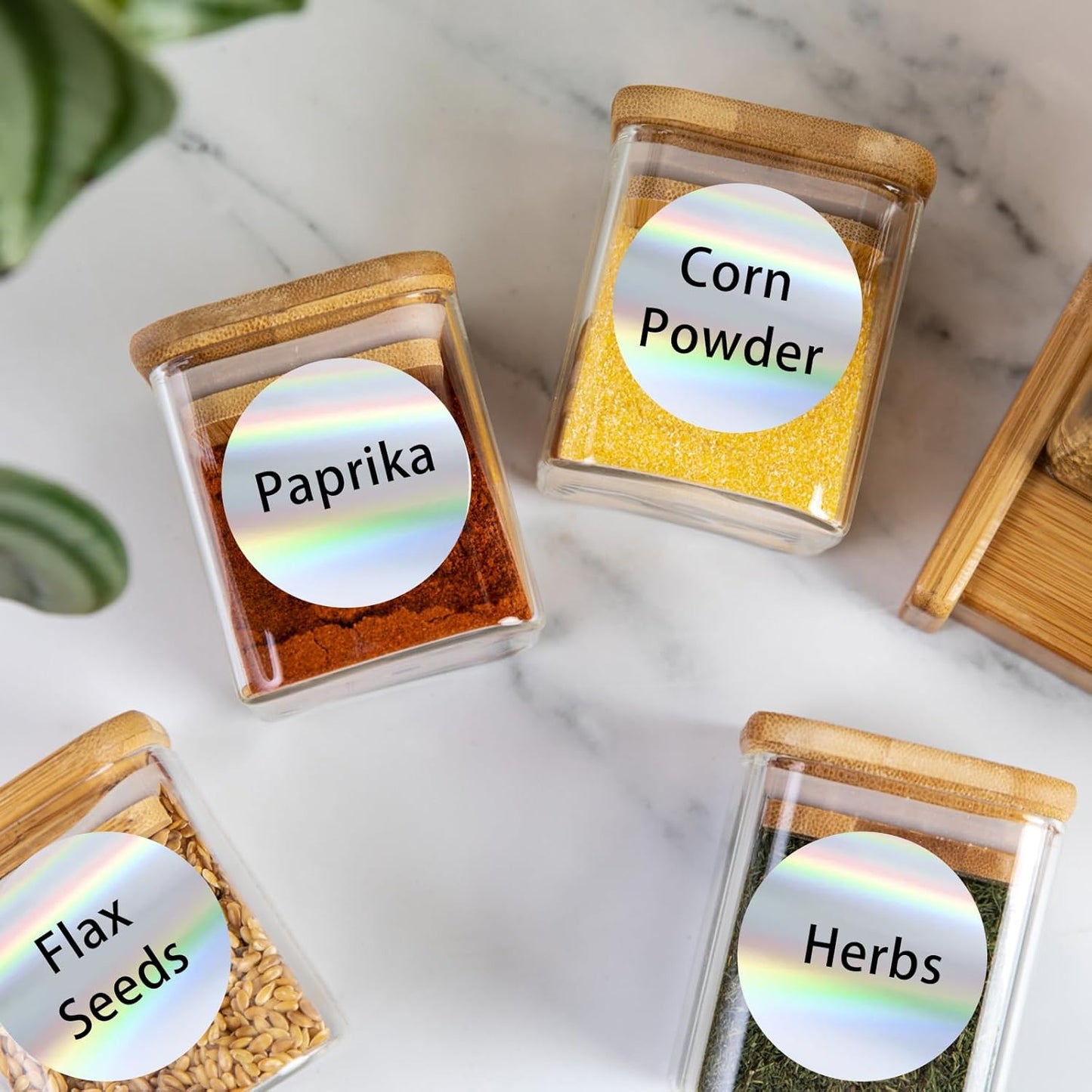 2" Holographic Thermal Label Stickers, Round Direct Thermal Label Stickers, Thermal Printer Sticker Labels for Gift Wrapping, Self-Adhesive Custom Logo Design- Silver