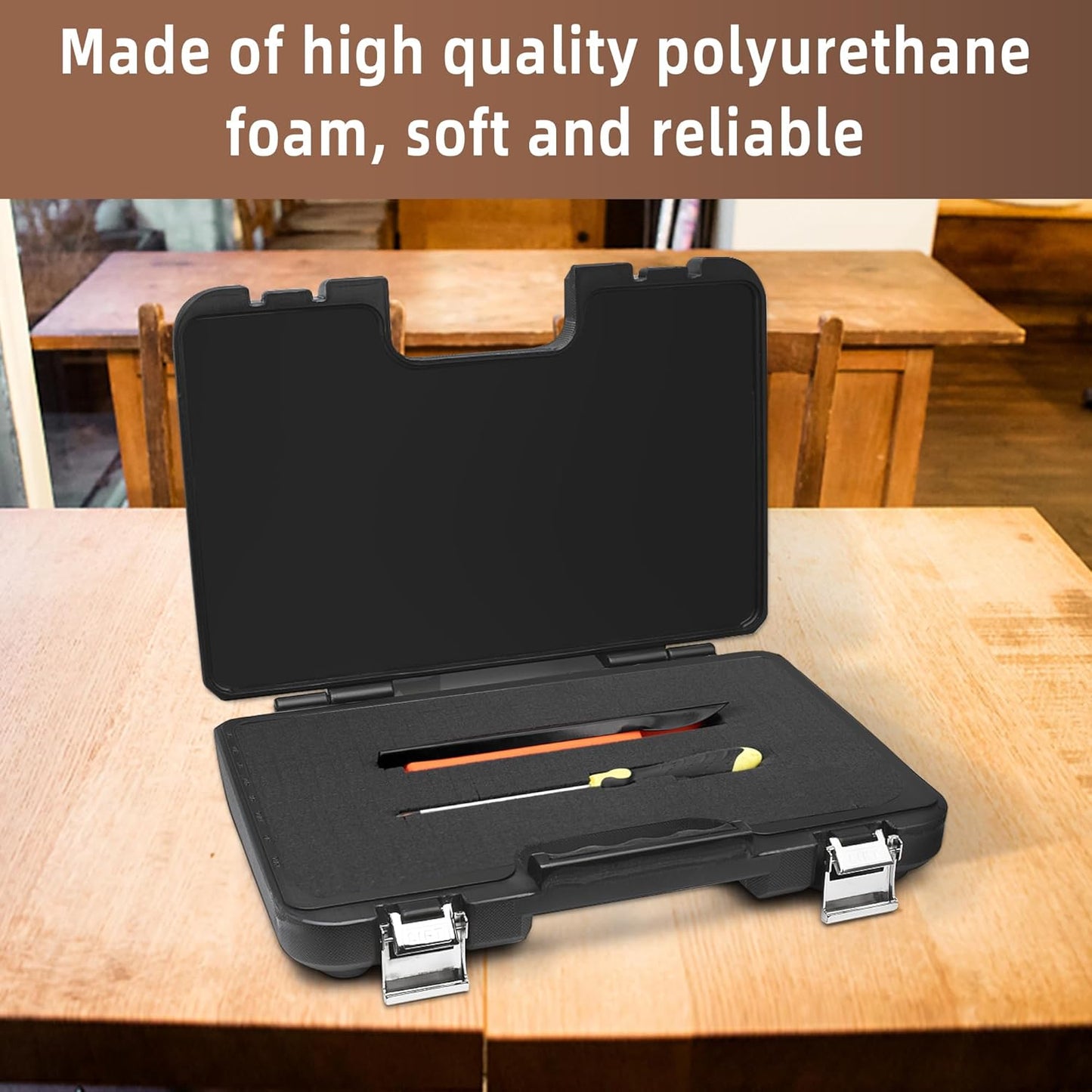 DECOHS 4 Pcs Pick and Pluck Foam Insert - 12 x 12 x 2 Inch Pre Cube Sheet Foam with Bottom Use for Board Game Box Cases Storage Drawer