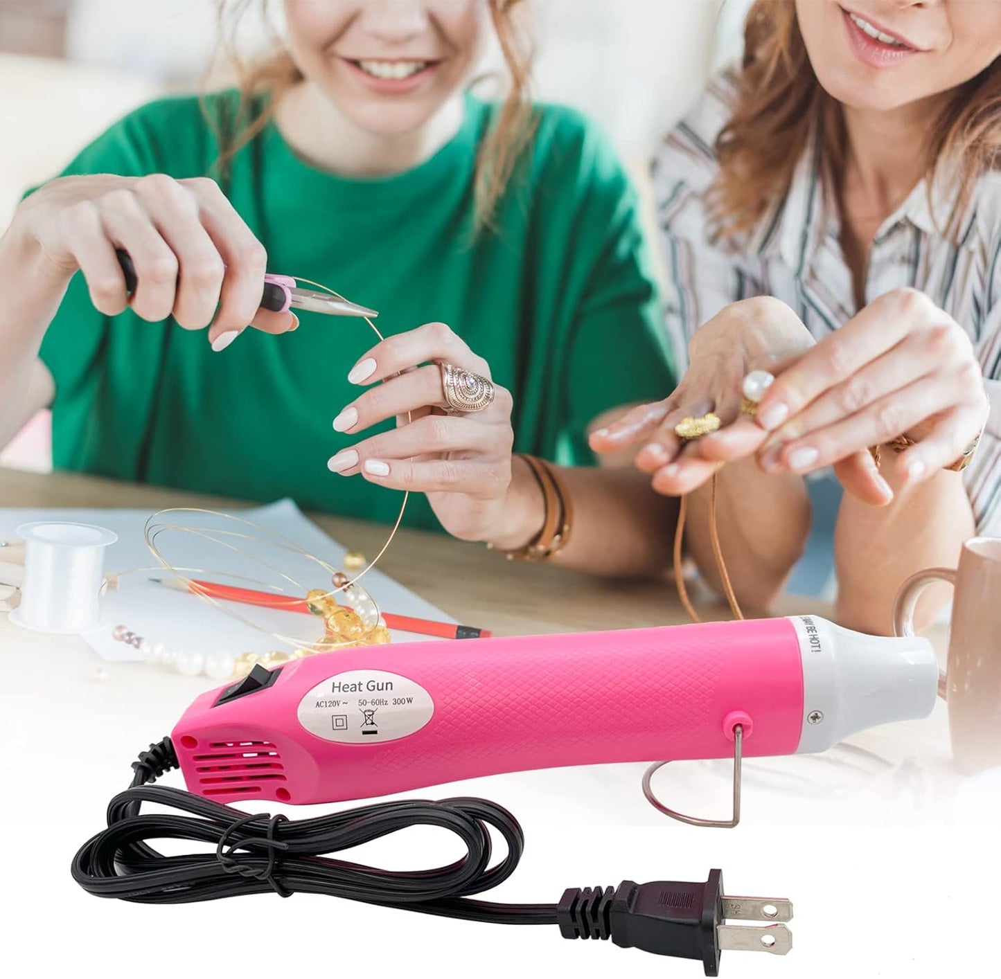 Heat Gun, Mini Hot Air Gun for DIY Crafts Portable Heat Air Gun Tool for Embossing Shrink Wrapping Drying Paint