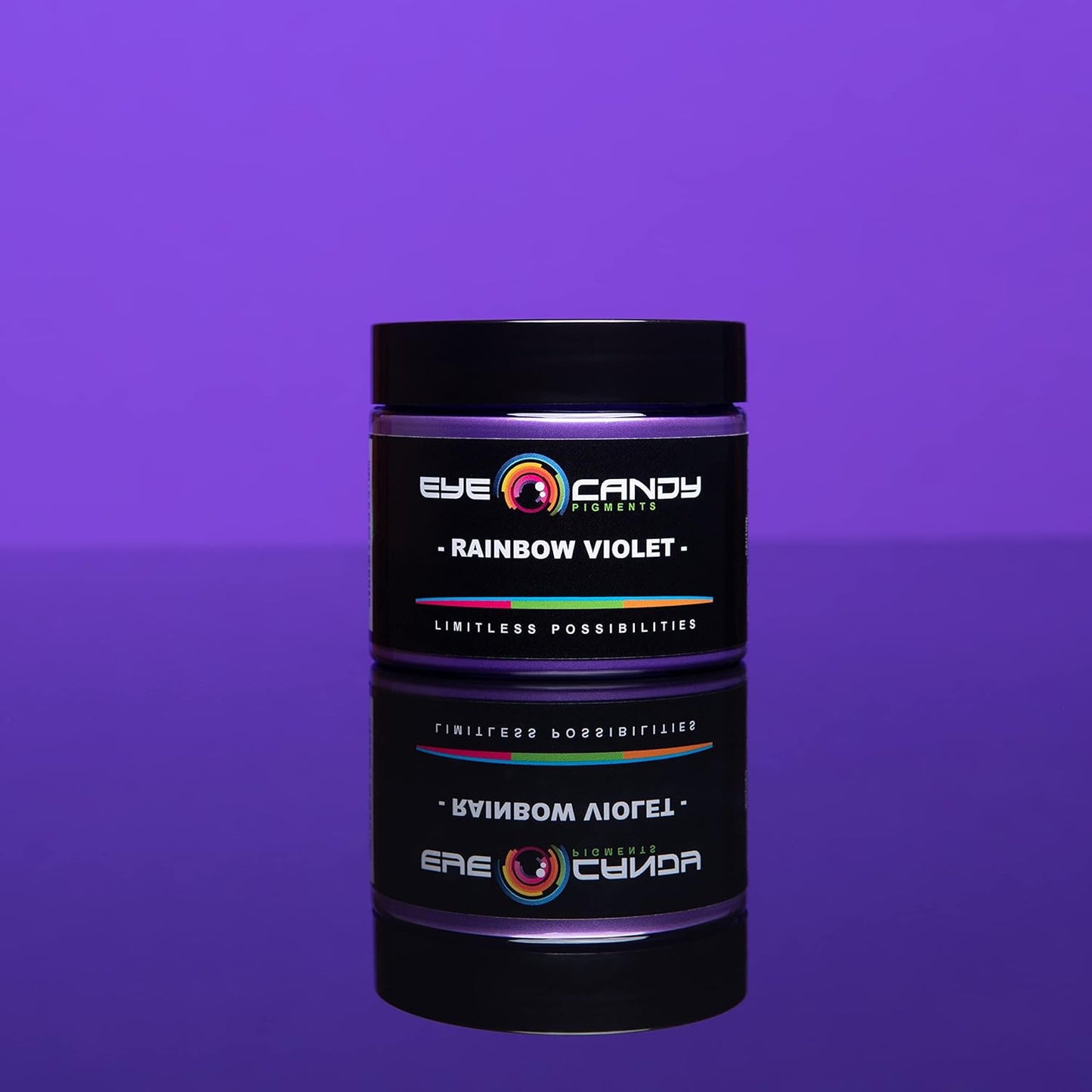 Eye Candy Pigments Premium Purple Mica Powder - Rainbow Violet (50gr) - for Epoxy, Resin, Soap, Paint, Woodworking, Acrylic Pouring, Bath Bombs, Fishing Lures - DIY Arts and Crafts Additive