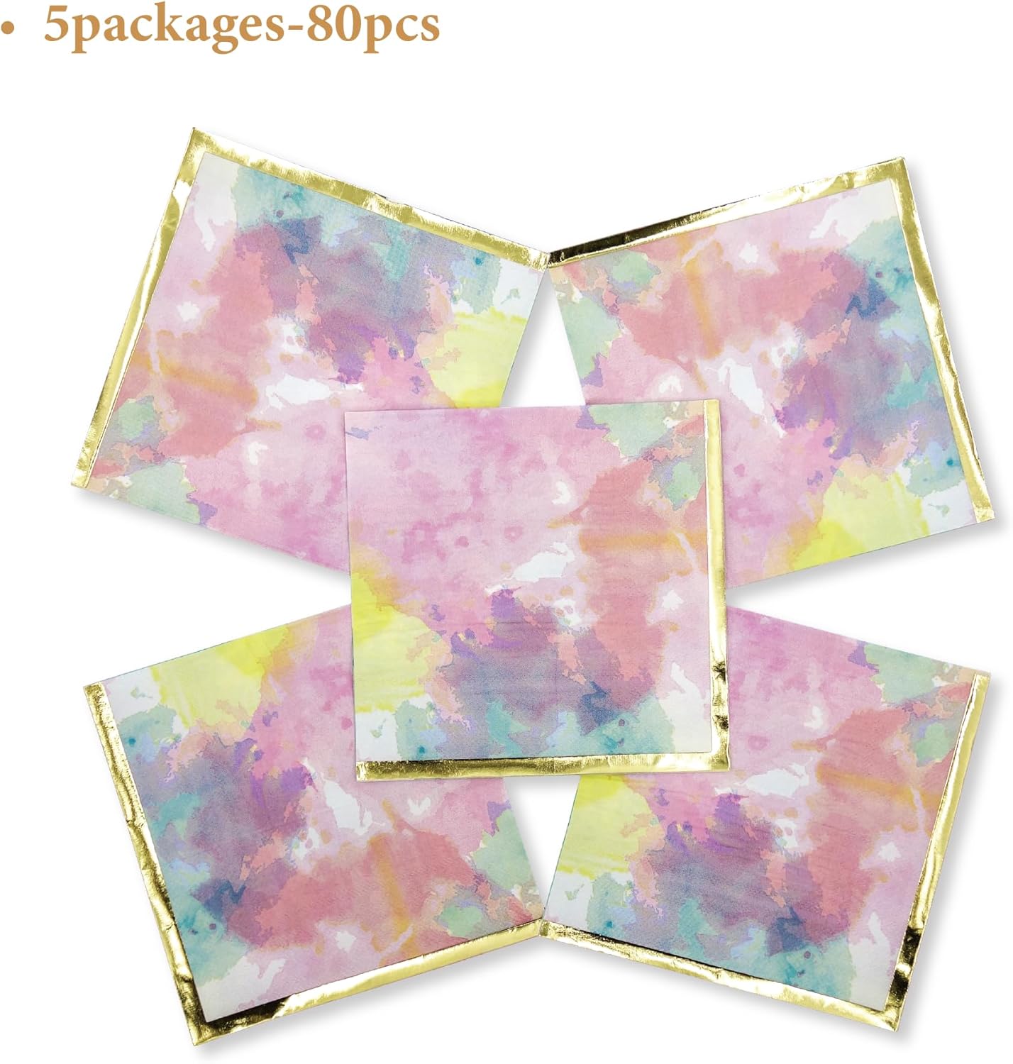 80-Pack Napkins Disposable Paper Towel Cocktail Dinner Party Decoration, Painting