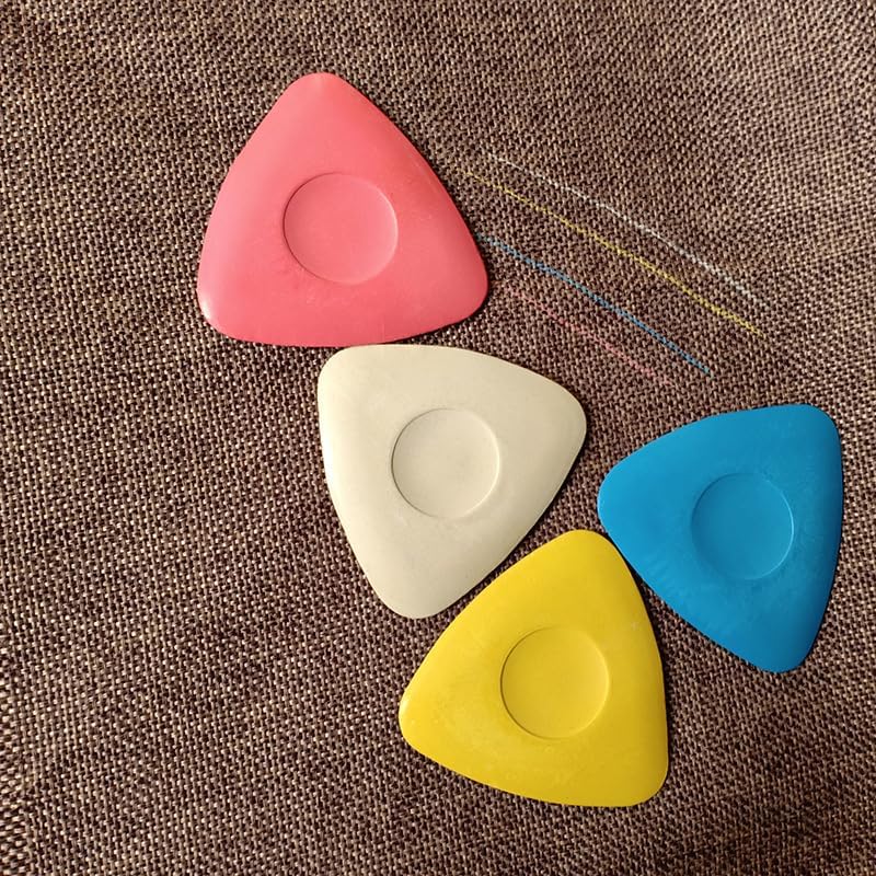 CampTek 4 PCS Triangle Sewing Tailors Chalk, Fabric Marker for Dressmaking, Sewing Supplies Accessories- Tailor's Chalk for Precision Marking on Fabric, Assorted Colors