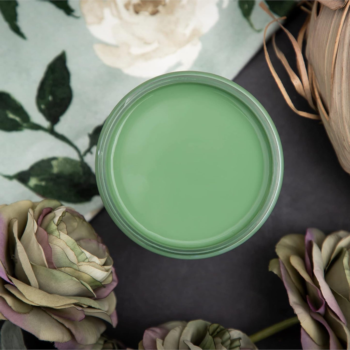 Dixie Belle Paint Company Chalk Finish Furniture Paint - Kudzu (8oz) - Matte Natural Green Chic Chalk Mineral DIY Furniture Paint