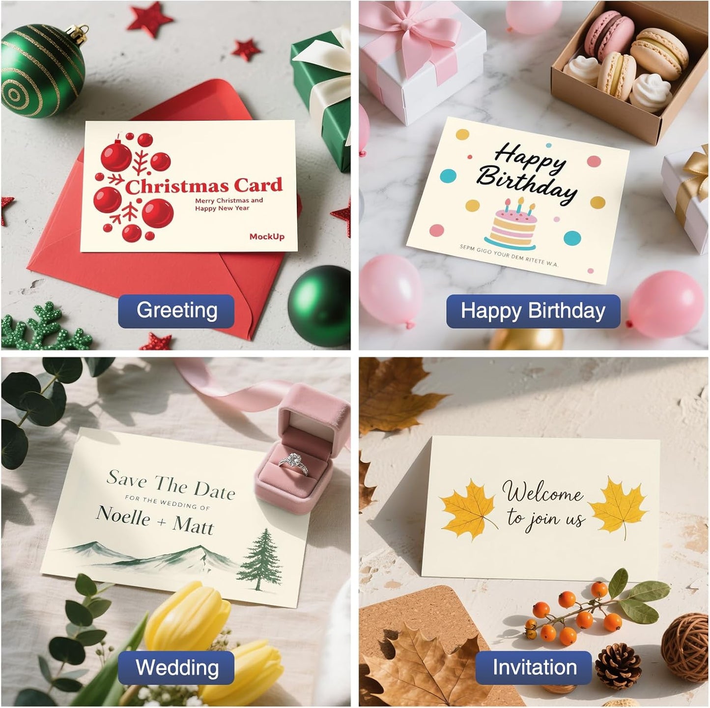 Cardstock 8.5 x 11 Inch 80 Sheets 190 gsm Heavyweight Card Stock Paper Off White Cardstock Printer Paper Perfect for Wedding Invitations, DIY Cards, Postcards, Photos, Art and Crafts