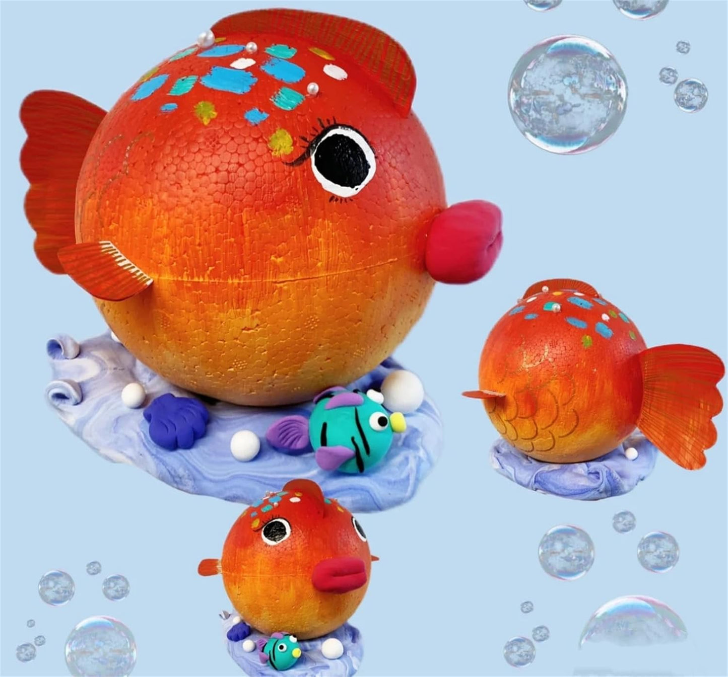 Crafjie Craft Foam Balls 2.75 Inches in Diameter 20-Pack, Smooth Polystyrenets Foam Ball, for Decoration Household School Projects DIY Arts and Craft, White