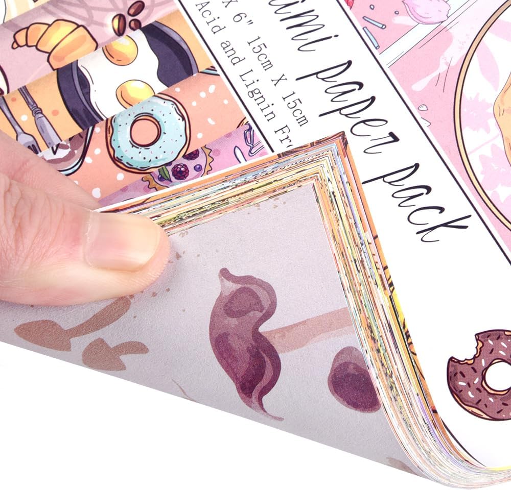 Origami 6x6 Paper Kit 150 Sheets 150 Vivid Colors Double Sided Same Printed Traditional Patterns Square for Arts Crafts Projects Japan Traditional Chiyo.Snack