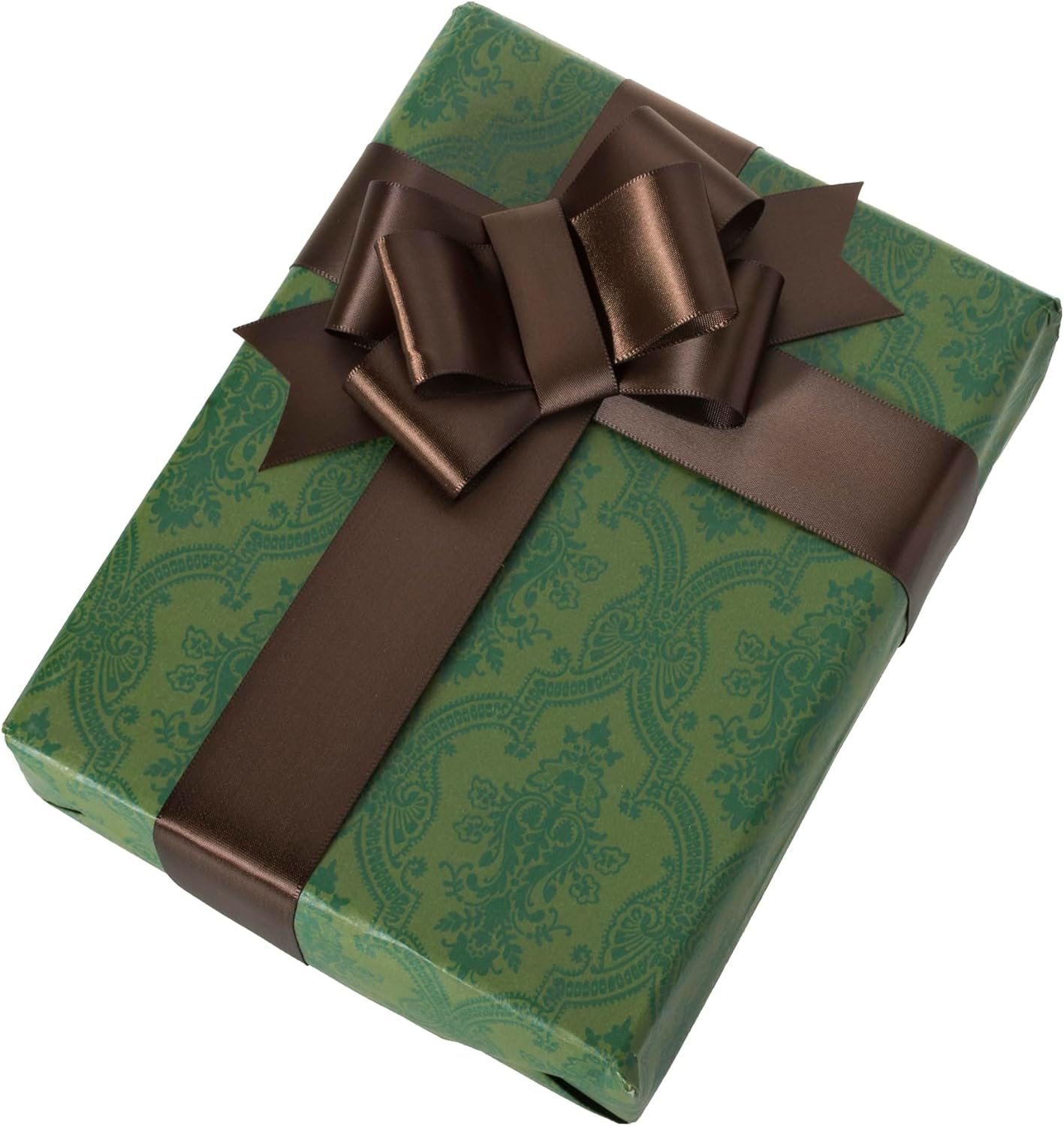 1 1/2 Inch Brown Ribbon, 50 Yards Craft Polyester Satin Ribbon Perfect for Gift Wrapping, Handmade Roses, Wedding Party Decorations and DIY Crafts