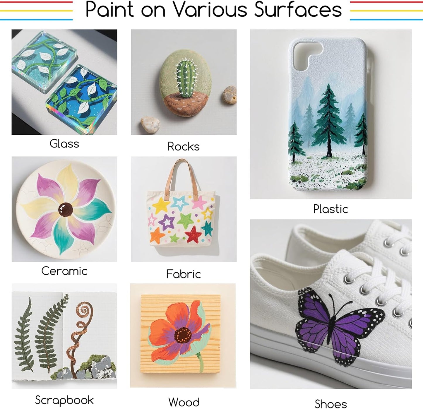 MEEDEN Acrylic Paint Marker Brush Tip: 72 Colors Large Capacity Acrylic Markers with Automatic Ink Control System - Waterproof Paint Pens for Wood, Glass, Rocks, Fabric, Halloween Pumpkin Painting