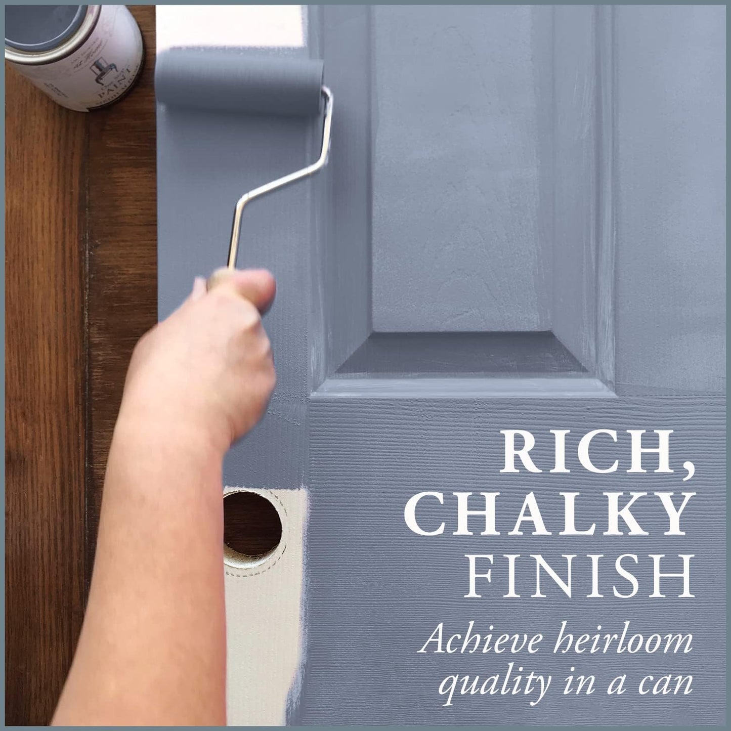 AMY HOWARD AT HOME: One Step Paint – Palace Grey – Chalk-Based Paint for Furniture, Cabinetry, and More. No Stripping, Sanding, or Priming! Made in the USA. Grey - Chalky Finish - 16 OZ