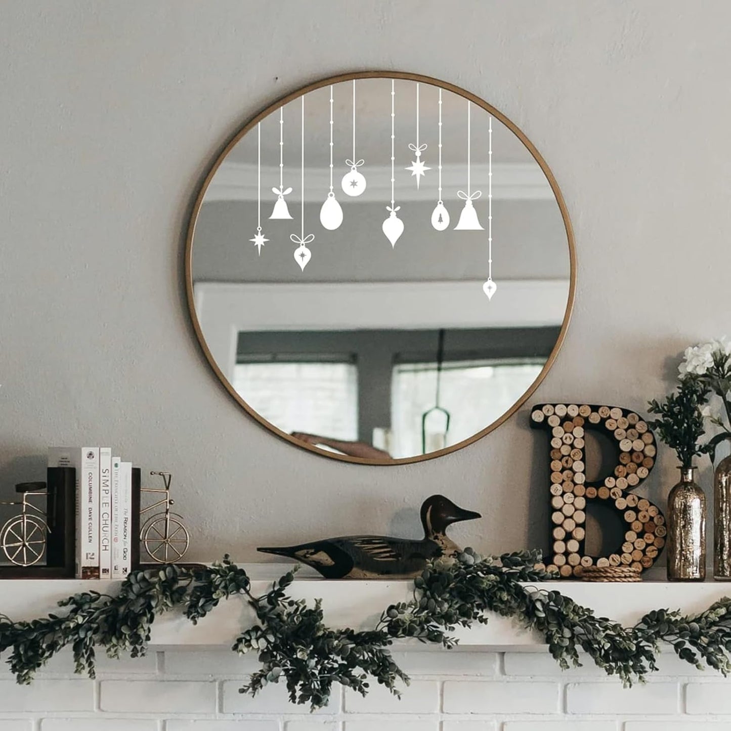 JAJADO Self Adhesive Christmas Silk Screen Stencils 9 Pcs, Winter Holiday Xmas Screen Print Transfers Chalk Mesh Stencils for Painting on Wood, Fabric, Glass, Pillow, Card, DIY Christmas Decoratio