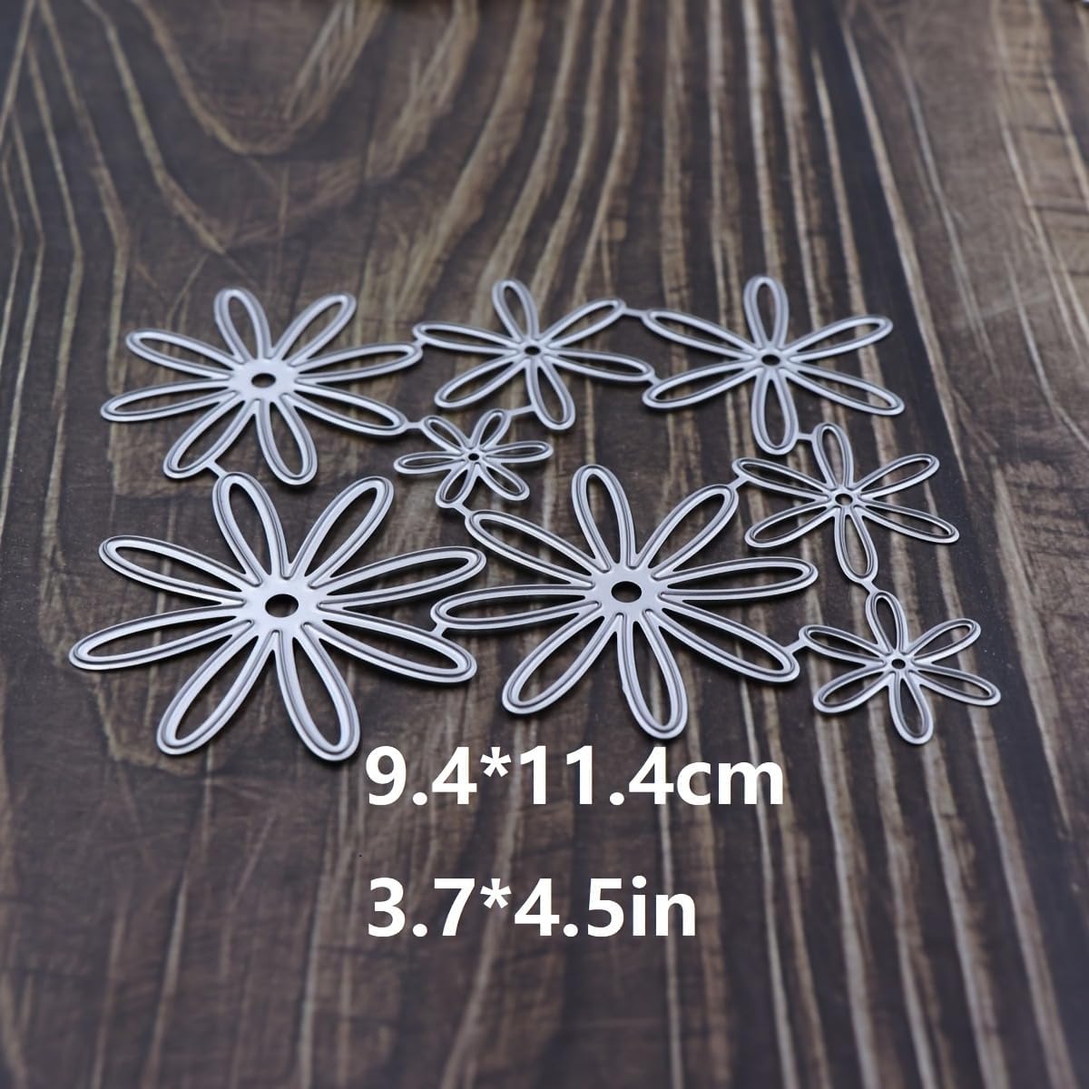 Lapoo Flowers Metal Cutting Die for Scrapbooking - Durable, Cut Stencils for DIY Scrapbook Photo Album Decorative Paper Card, Card Making Supplies, Embossing (Magritte 4.5 x 3.7 in)