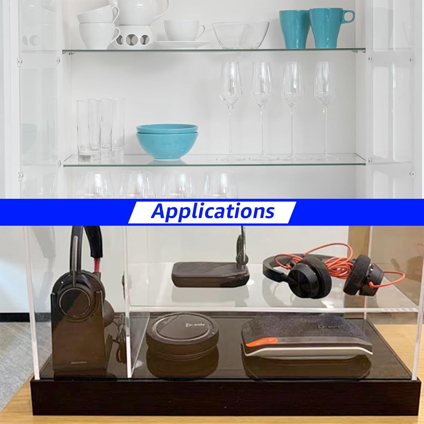 Art3d (2 Pack) 1/4" Thick Plexiglass Sheets - 29"x59" PET Clear Acrylic Sheets for Art Design,Craft Projects, Signs, DIY in Home, Wedding, Festival,Party,Office