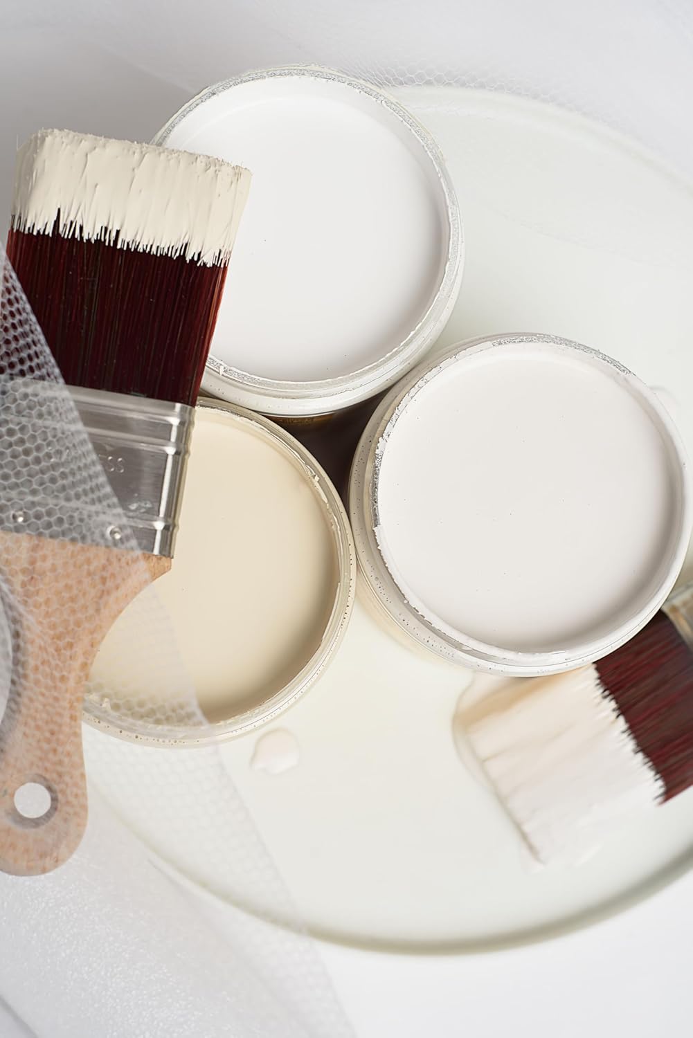 Dixie Belle Paint Company Chalk Finish Furniture Paint - Drop Cloth (32oz) - Matte Linen White Chic Chalk Mineral DIY Furniture Paint