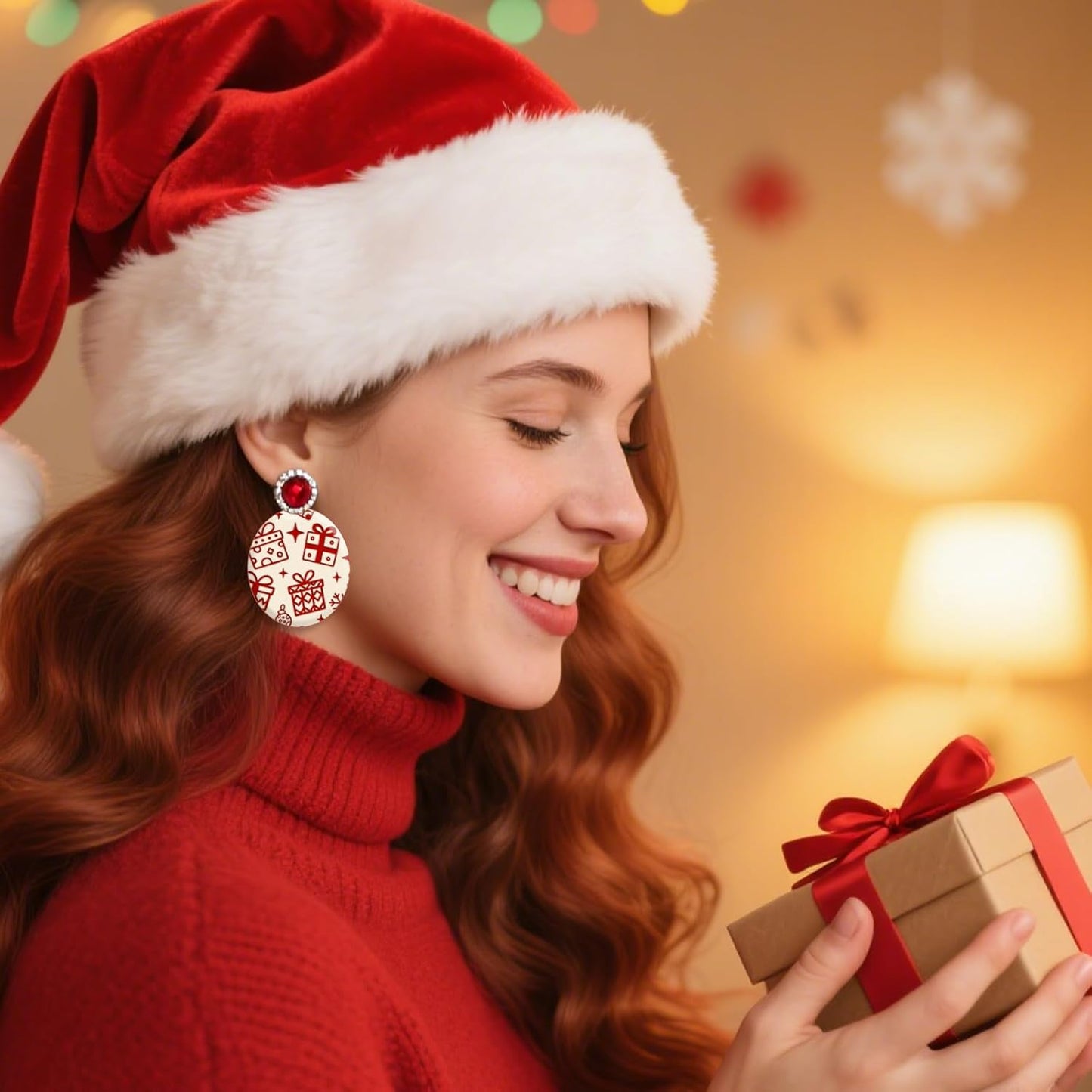 CHGCRAFT 4 Pcs Christmas Polymer Clay Texture Sheets Knitted Patterns Silicone Texture Stamp Snow Socks Clay Texture Mat Modeling Pattern Pad Sheets for Jewelry and Earrings Tools, 5.5x5.5 inch