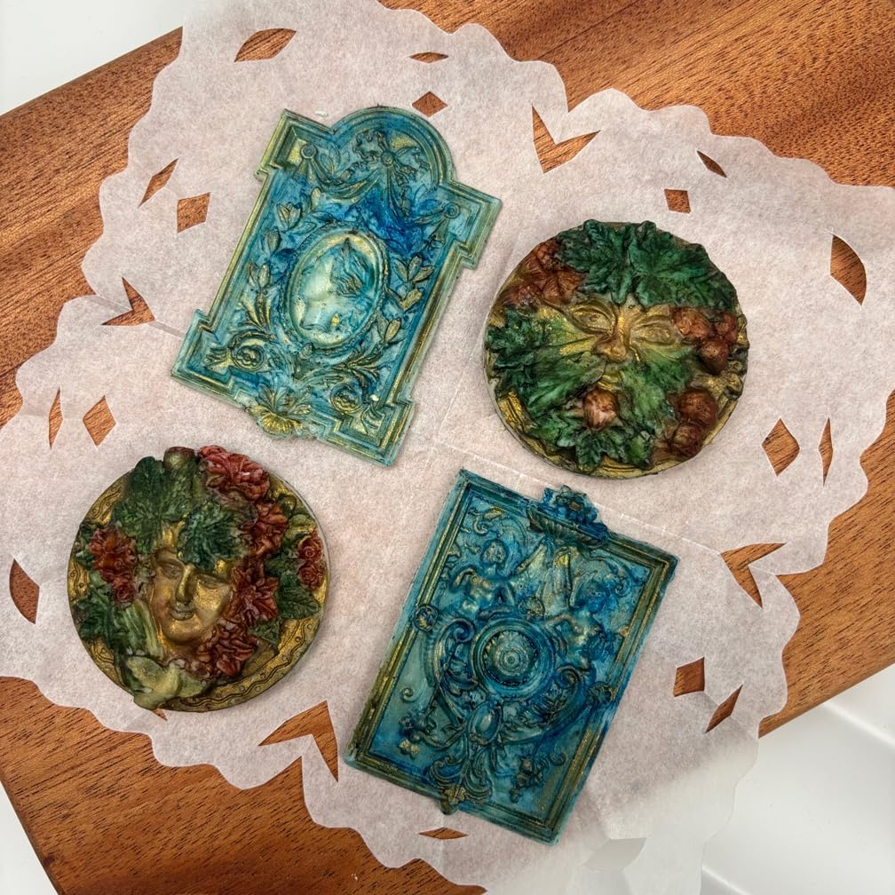 Art Mold for Polyclay Air Dry Clay Plaster, Frame and Plaque