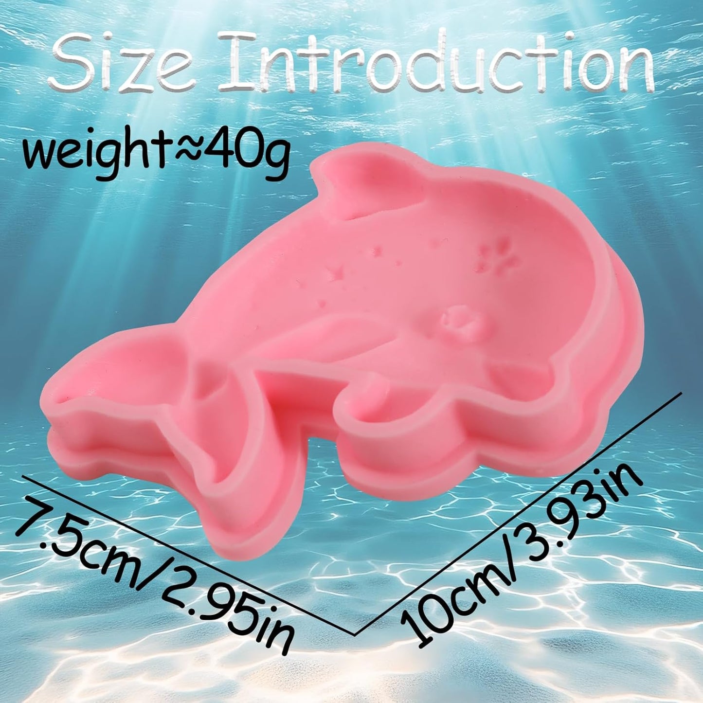 1 Pcs Dolphin Chocolate Silicone Mold, Cute Marine Animal Cake Decoration Fondant Mold, Suitable for Baking Biscuits, Candies, Dough Jelly, Resin Crafts, Clay Plaster Modeling