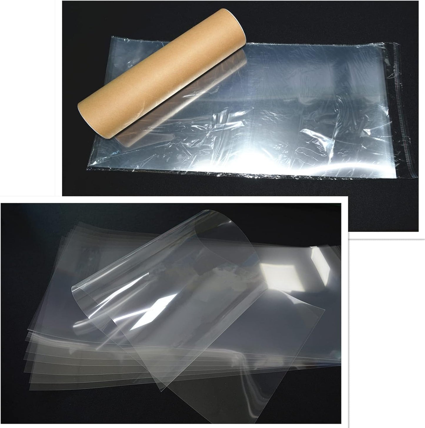 8 Sheets 7.5 mil Acetate Mylar Sheet 12 x 24 inch Transparent PET Blank Stencil Sheet for Cricut, Silhouette, Craft Template Material