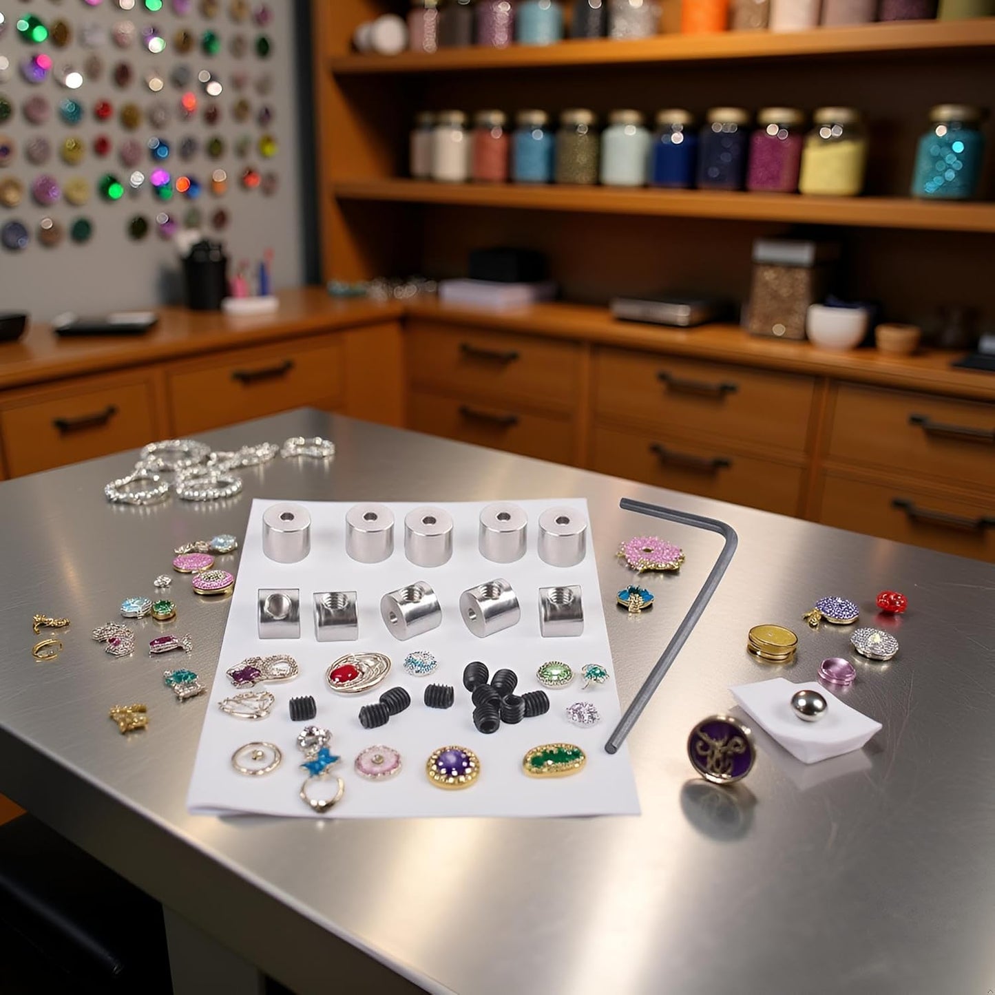 20 Pcs Pin Keepers Pin Locks Enamel Pin Locking Backings Replacement Locking Pin Backs Clasps with 2 Pcs Wrench for Enamel Lapel Pins Backs Jewelry Findings Jewelry Findings