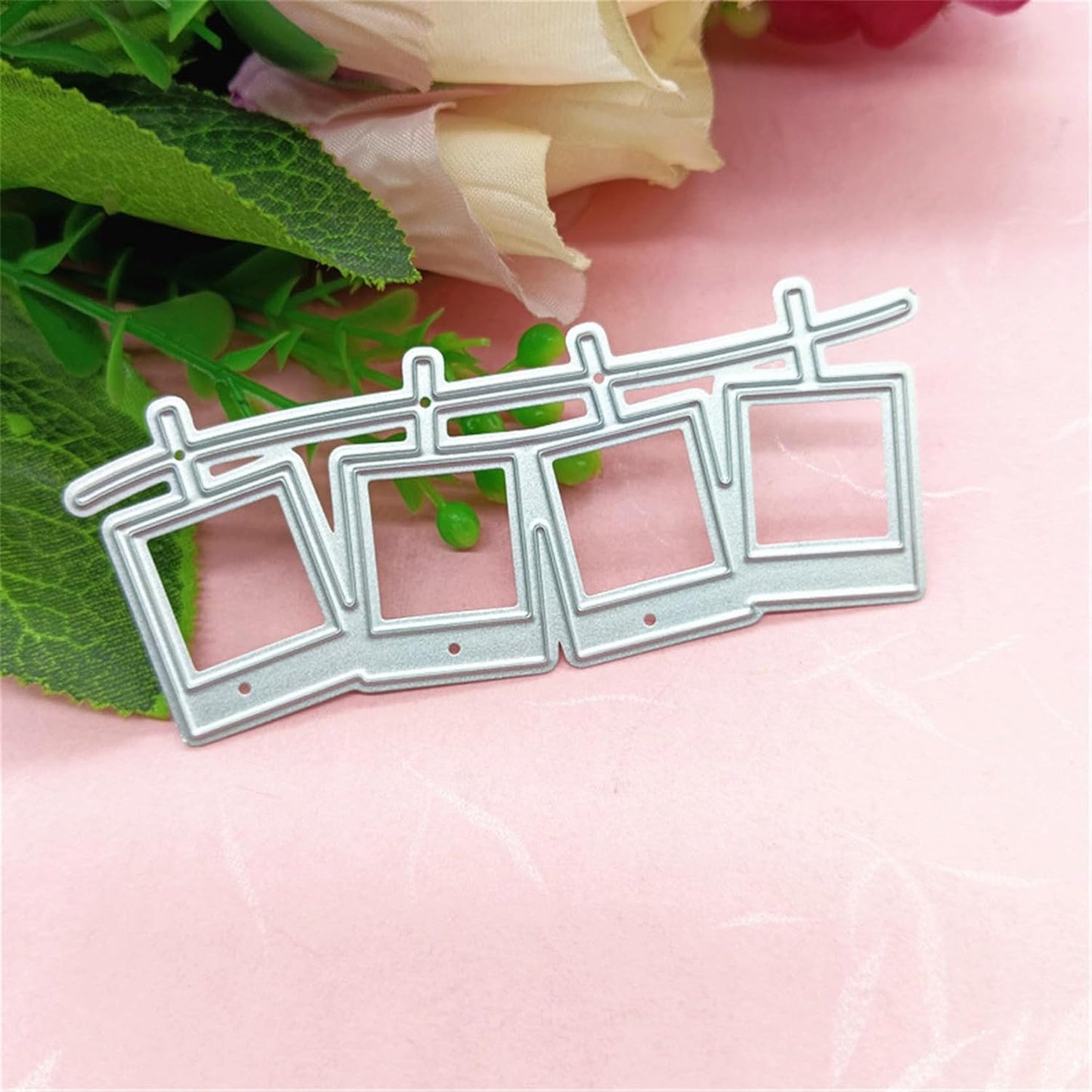 Cutting Dies Metal Stencils Scrapbooking Tools DIY Embossing Template for Paper Card Making Album Arts Crafts Supplies (Photos-8.4x3.3cm)