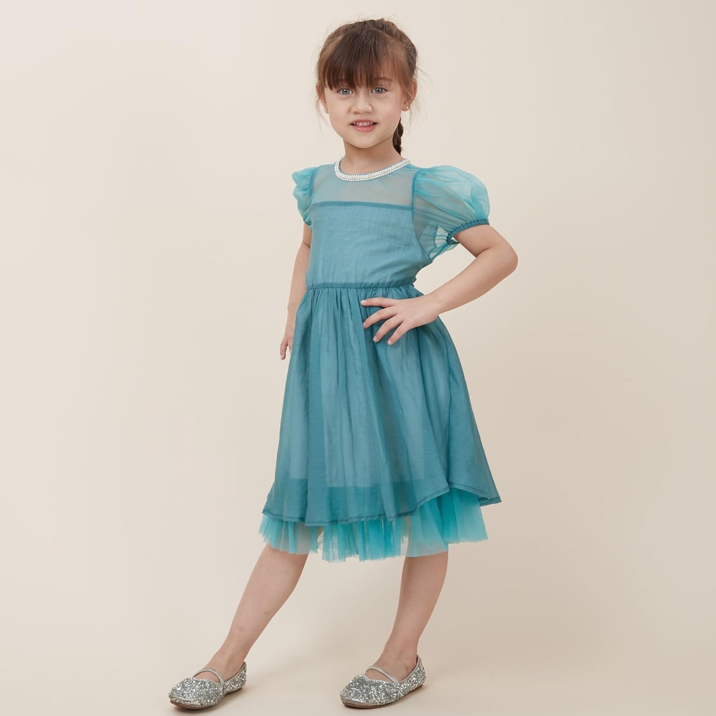 Seamless Photography Background Paper Roll, Blue Photo Paper Backdrop for Photography, Video and Streaming (Ivorine, 107" x32')