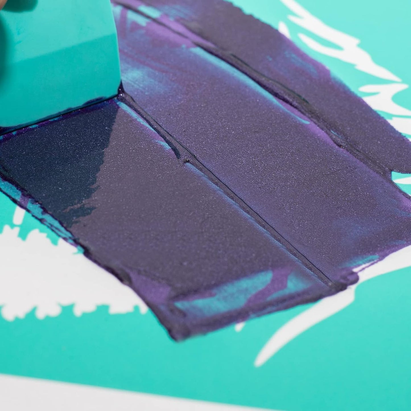 Shimmer Metallic Acrylic Paint Purple Metallic Chalk Paste 1.7oz/50ml, Ideal for Wood/T-Shirts/Glass/Stone, DIY Crafts Projects Glitter Pearlescent Golden Pigment Suitable for Beginners Artists