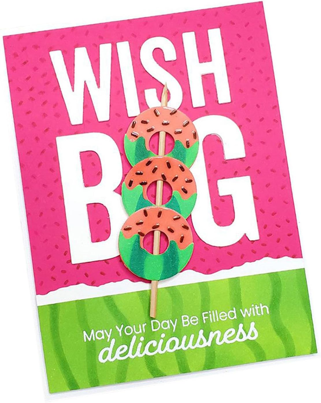 Cutting Dies Metal Stencils Scrapbooking Tools Flowers Lace Frame DIY Embossing Template for Paper Card Making Album Arts Crafts Supplies (Wish Big Today-7.4x12.1cm)