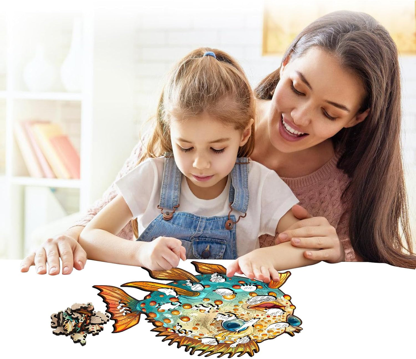 Wooden Puzzles for Kids, 100 Pieces Ocean Wooden Jigsaw Puzzles Kids Ages 8-10-14, Wooden Puzzle for Toddler Children Learning Educational Puzzles Toy Gifts for Friends Family