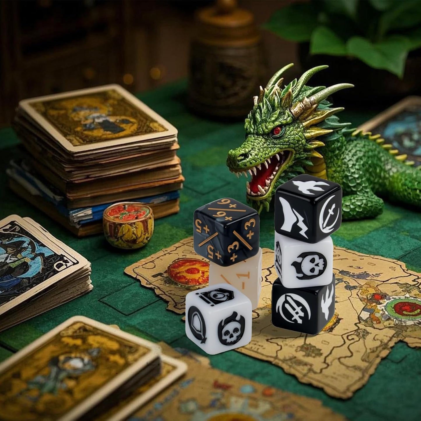 48 Pieces Abilities Keywords Counter Dice MTG Dice 1/+1 Counters Bulk Creature Stats Buff Tokens Dice Set for Magic The Gathering, MTG, TCG, Card Games Accessories (Multicolor)