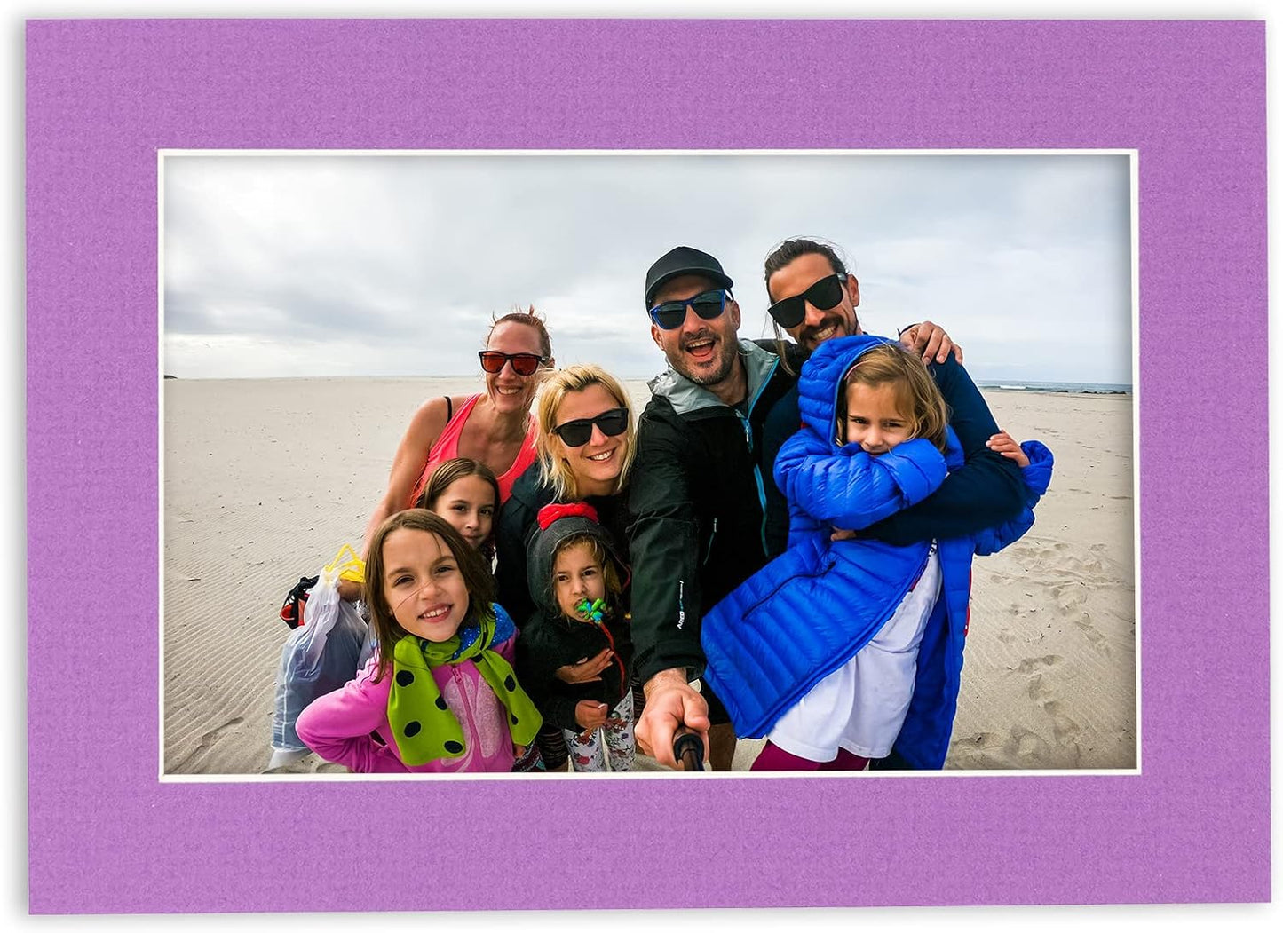 5x7 Mat for 8.5x11 Frame - Precut Mat Board Acid-Free Show Kit with Backing Board, and Clear Bags Dark Purple 5x7 Photo Matte Made to Fit a 8.5x11 Picture Frame Matboard for Framing, Pack of 25 Mats