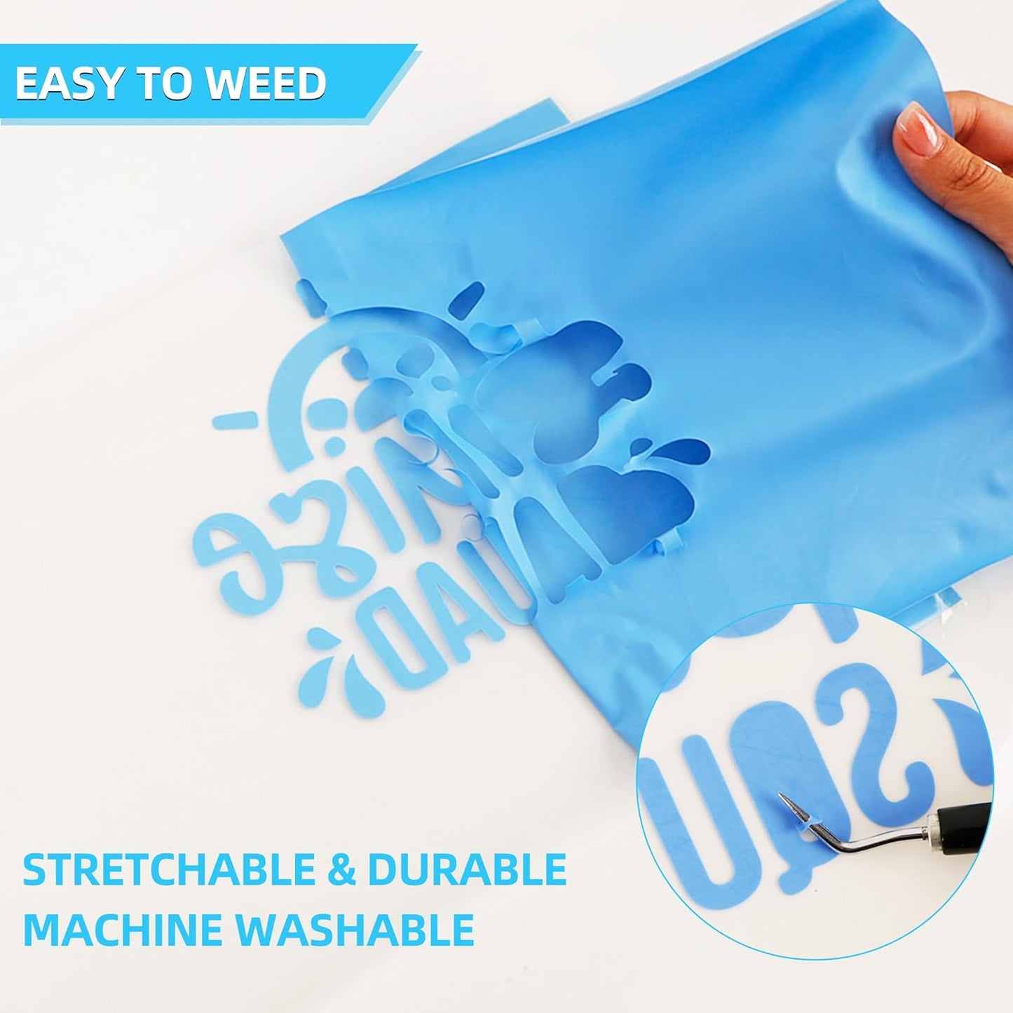 guangyintong HTV Heat Transfer Vinyl Bundle: 36 Pack 12" x 10" Iron on Vinyl for T-Shirt, 20 Assorted Colors Matte HTV Vinyl for All Cutting Machine Easy to Cut &Weed