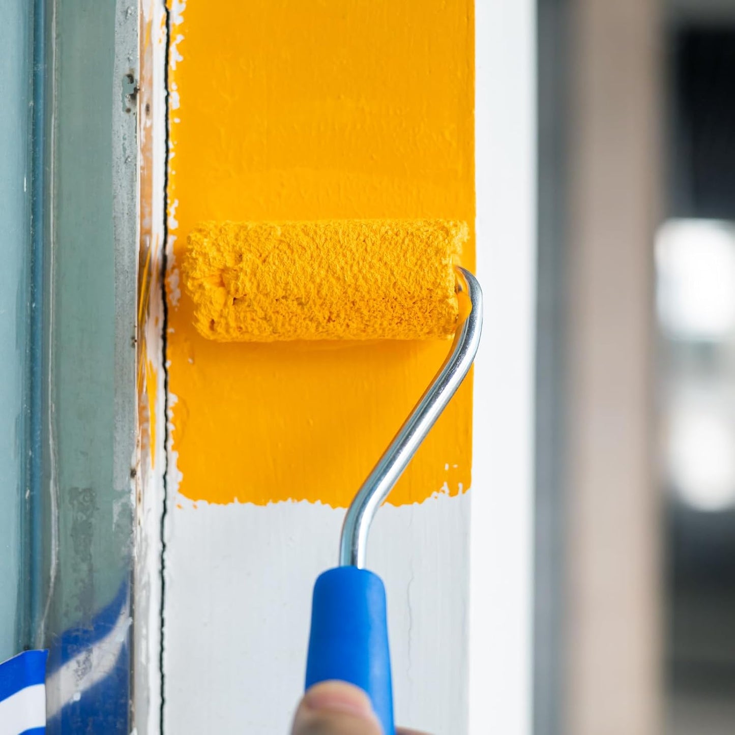 Mister Rui Paint Roller Kit, 25 Pack, 2 Inch Microfiber Paint Rollers 10 mm Nap, Small Paint Roller Kit, Mini Paint Roller, Paint Tray with Liners, Sponge Paint Brush, Mini Rollers for Painting