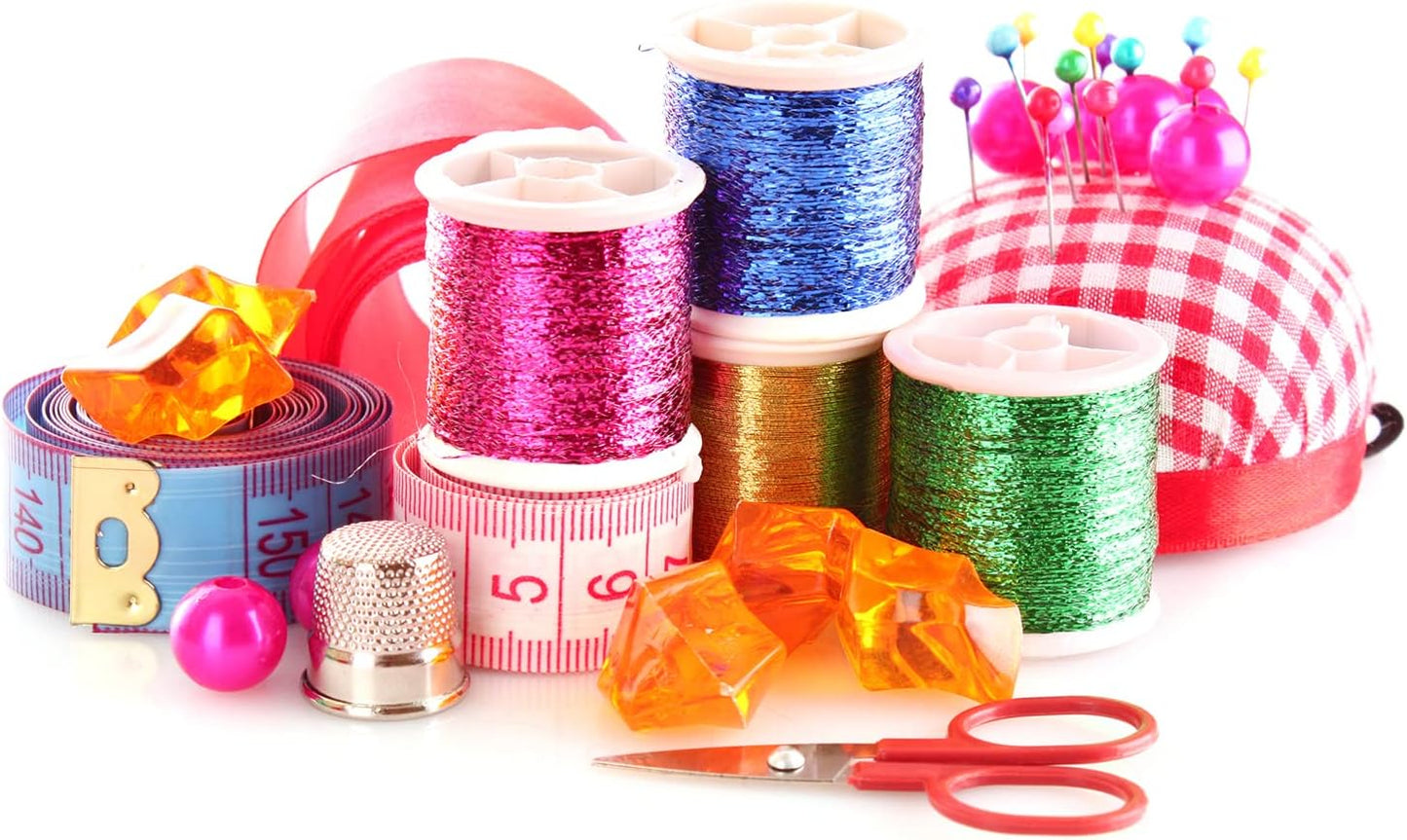 HARFINGTON 2pcs Pin Cushions Sewing Needle Cushion Needle Holder Pincushions with Magnetic Wooden Base for Sewing Quilting Needlework DIY Crafts, Green White Red