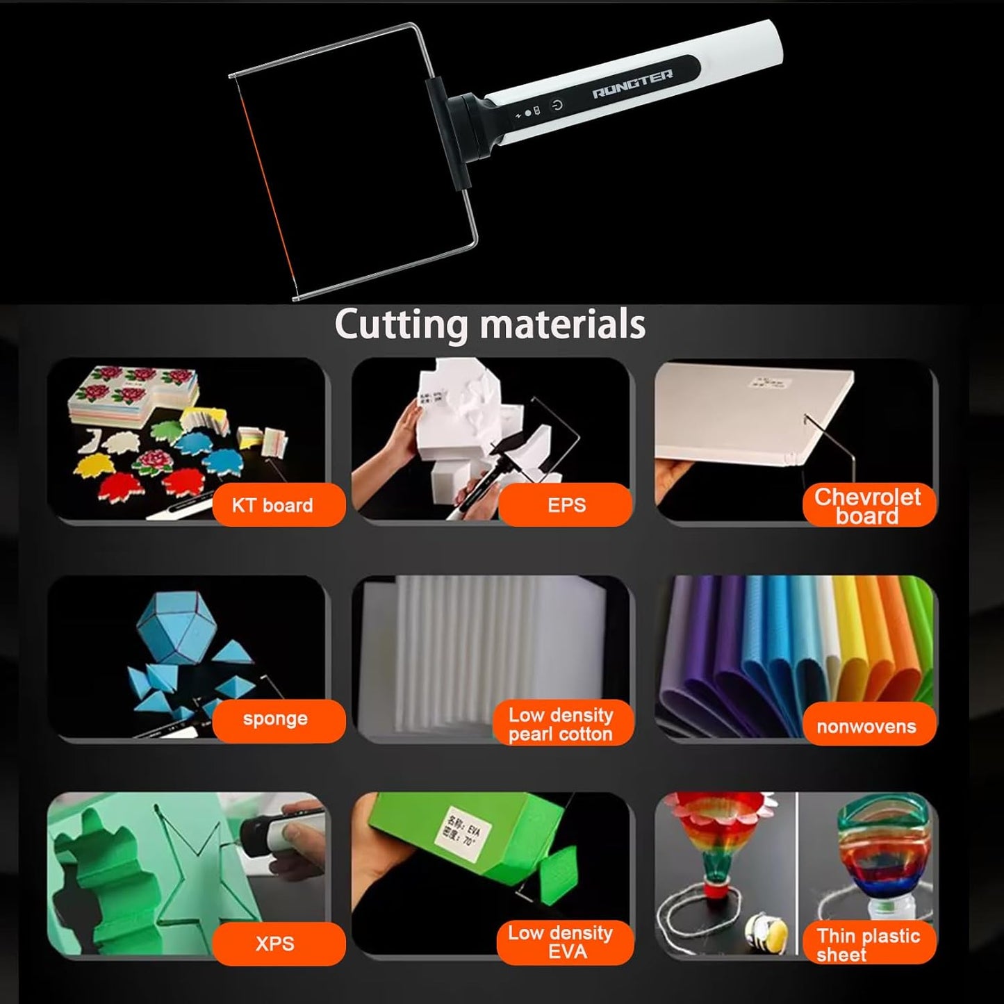 3 in 1 Hot Wire Foam Cutter Kit, White Foam Cutter Electric Foam Cutting Tool, Heated Foam Carving Knife Kit