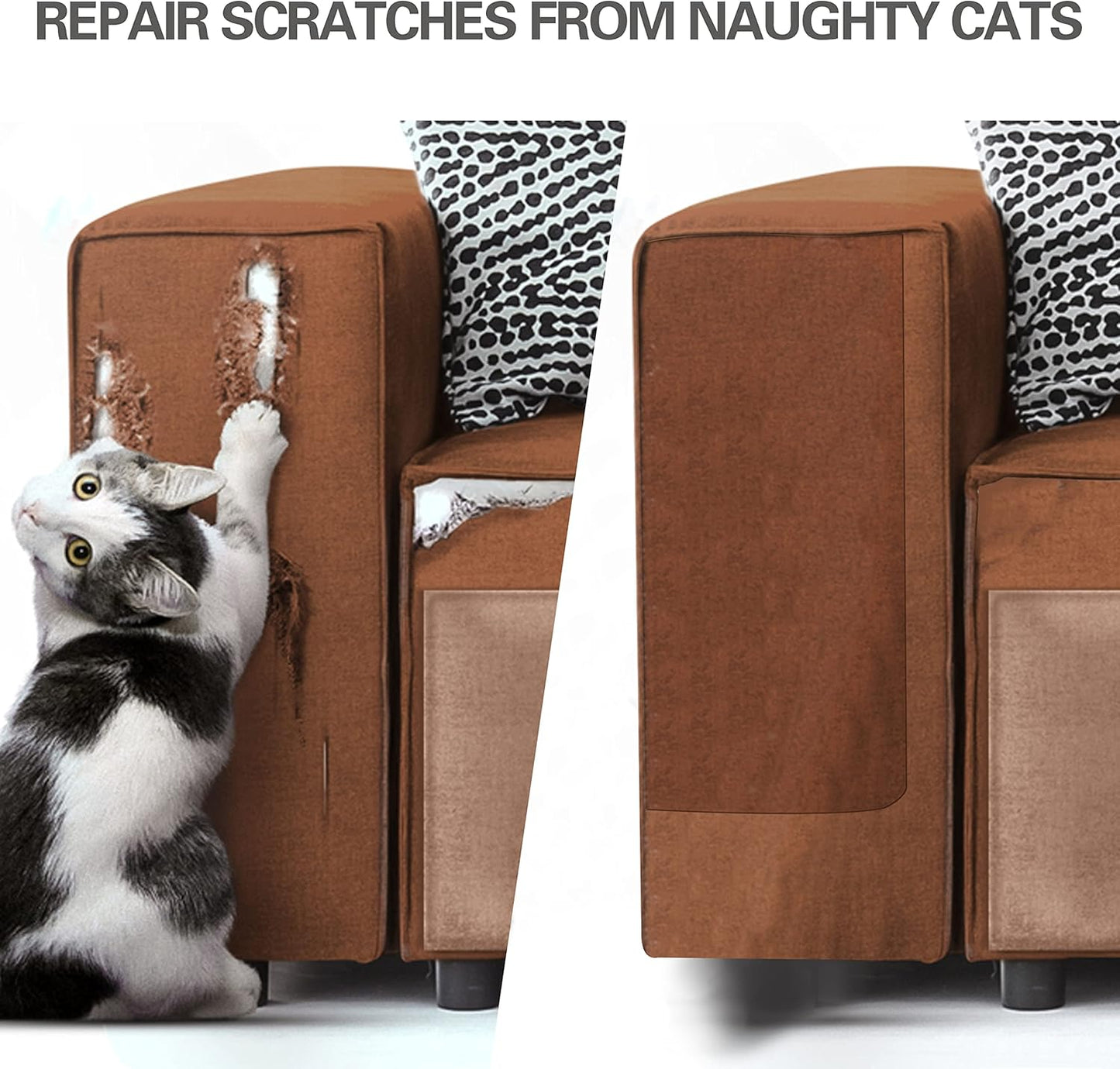 Azobur Velvet Rectangular Repair Patch, Self-Adhesive Flannel Fabric Patch, Multi Colors, Microfiber Patch,Can be Used to Patch Sofas, Car Seats, Handbags, Jacket Holes and Tears (Gray)