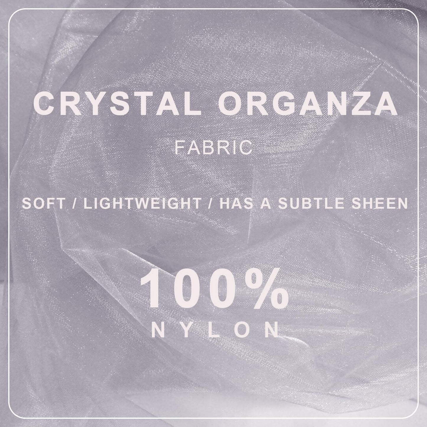 Silver Organza Tulle Fabric Rolls, Crystal Organza 12" by 50 Yards (150 ft) Sheer Nylon Silky Shiny Netting Spool Bolt for DIY Craft Table Runner Wedding Baby Shower Party Decor (Silver)