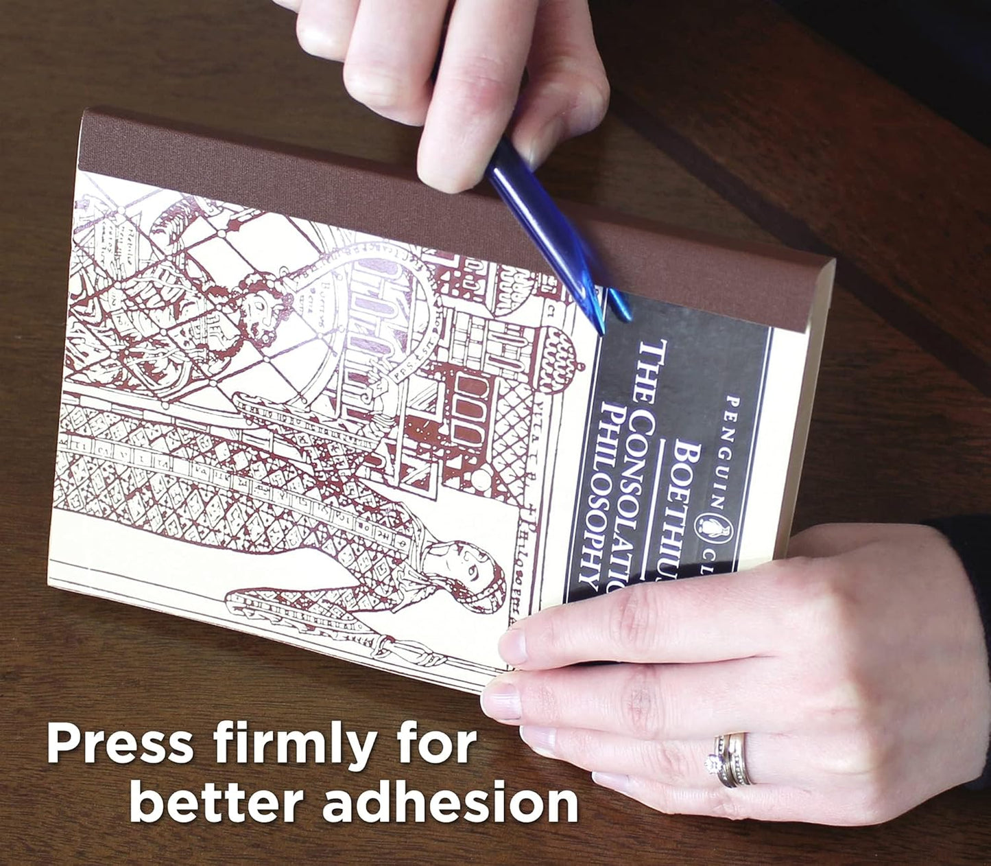 BookGuard 1-1/2 Inch Vinyl-Coated Cotton Cloth Bookbinding Repair Tape, 15 Yard Roll, Brown