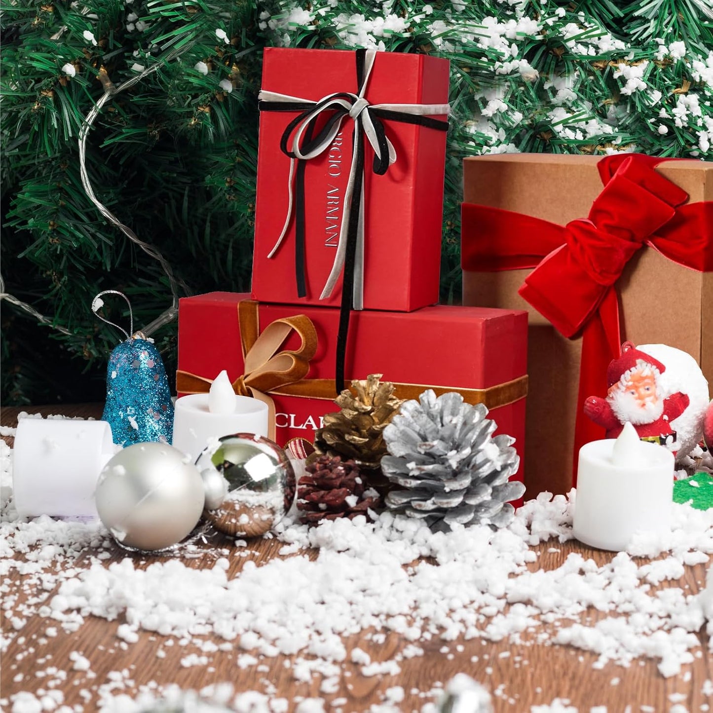 1.5" X 20 Yards Navy Blue Velvet Ribbon for Christmas Tree Wreath Decoration Handmade Crafts Ornaments Gift Wrapping & Bow Making