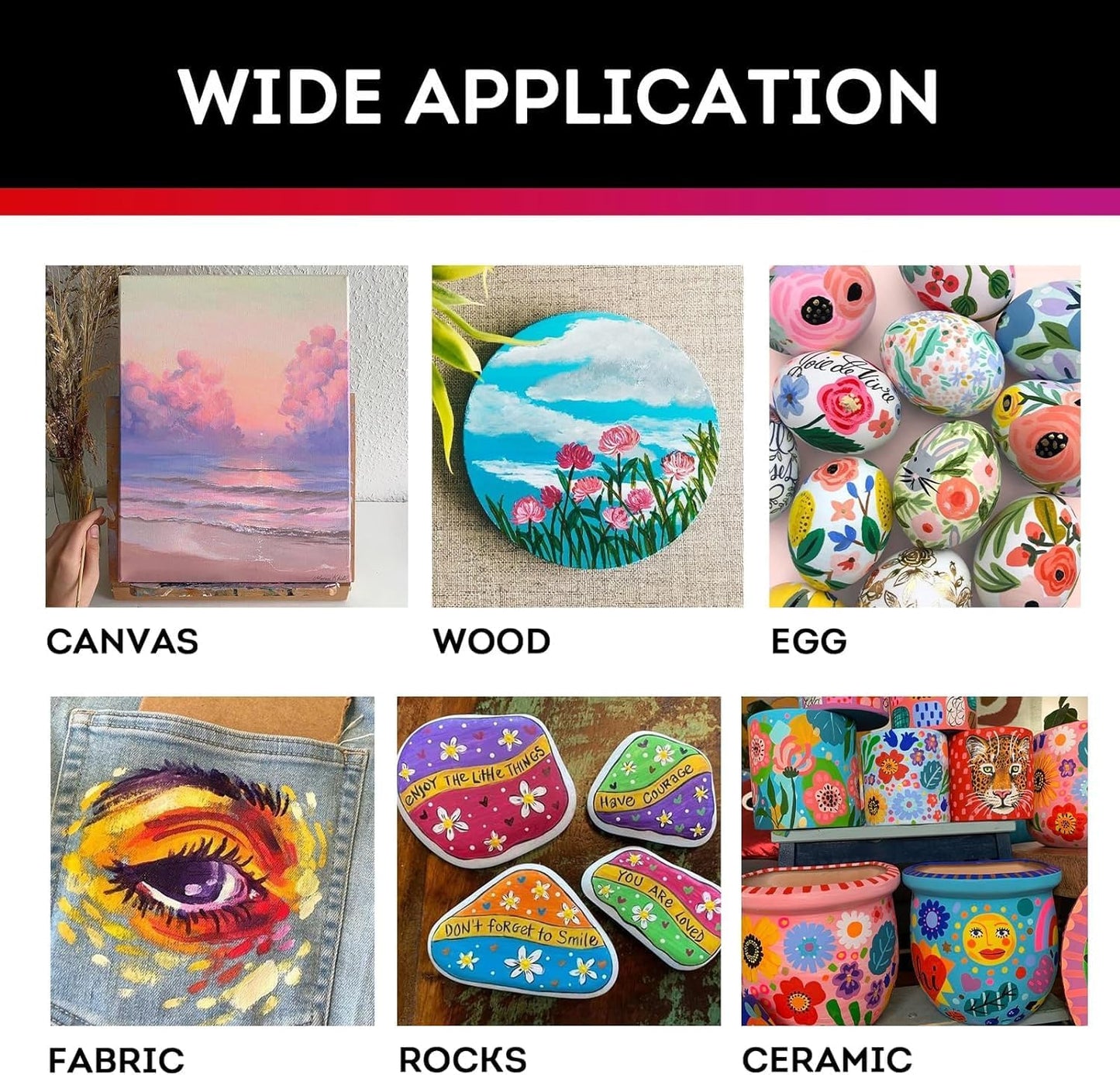 ABEIER Large Bulk Acrylic Paint Set, 15 Colors (473 ml/16 fl oz), Matte Finish, Rich Pigments, Non-Toxic Paints for Painting on Canvas Crafts Wood Ceramic, Ideal for Beginners and Students