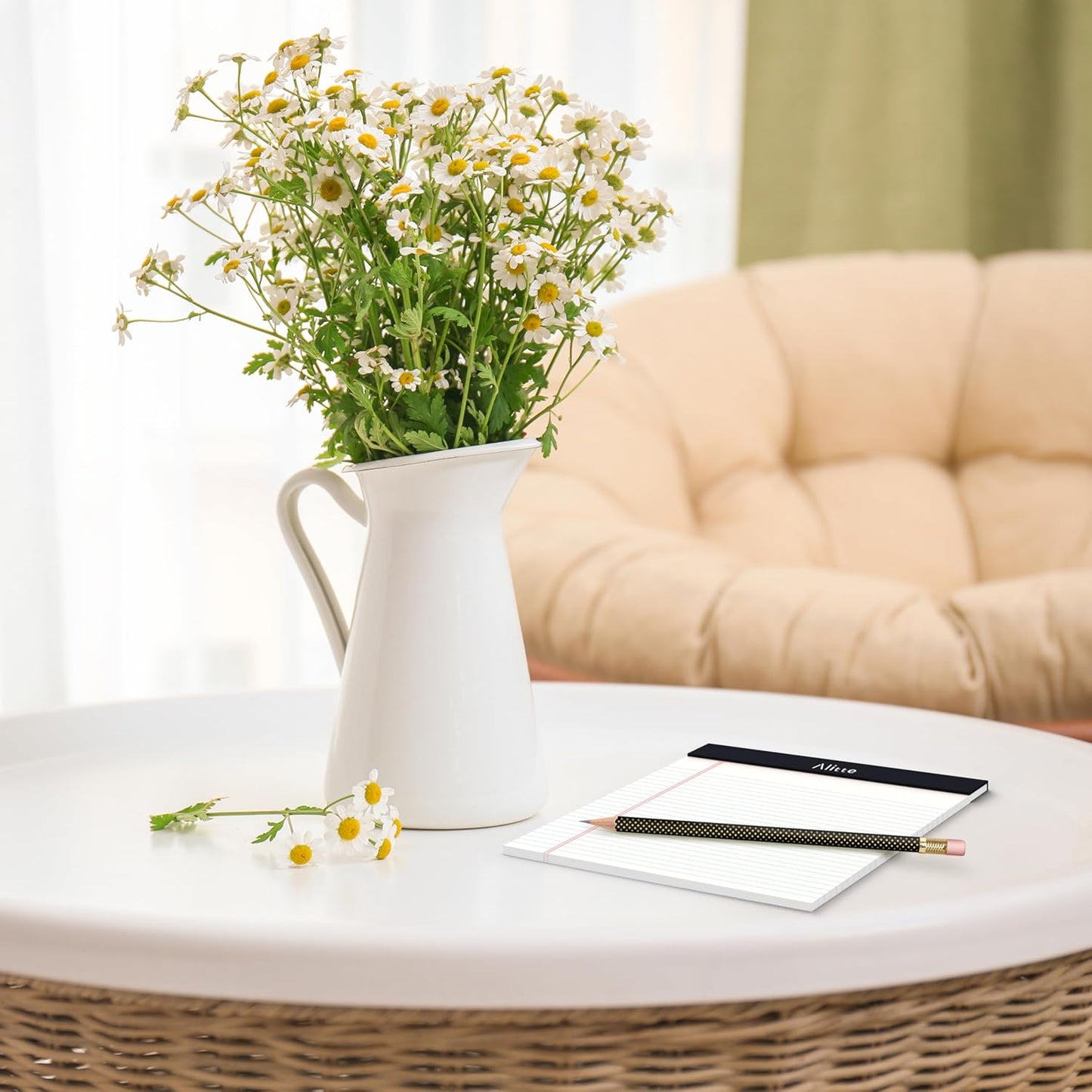 Legal Notepads 5x8, Pack of 12 - Perforated Narrow Ruled Writing Pad - Premium Thick Paper, No Ink Bleeding - Blank Legal Pads For Home, Office, School, Business - 50 Sheets Per Notebook