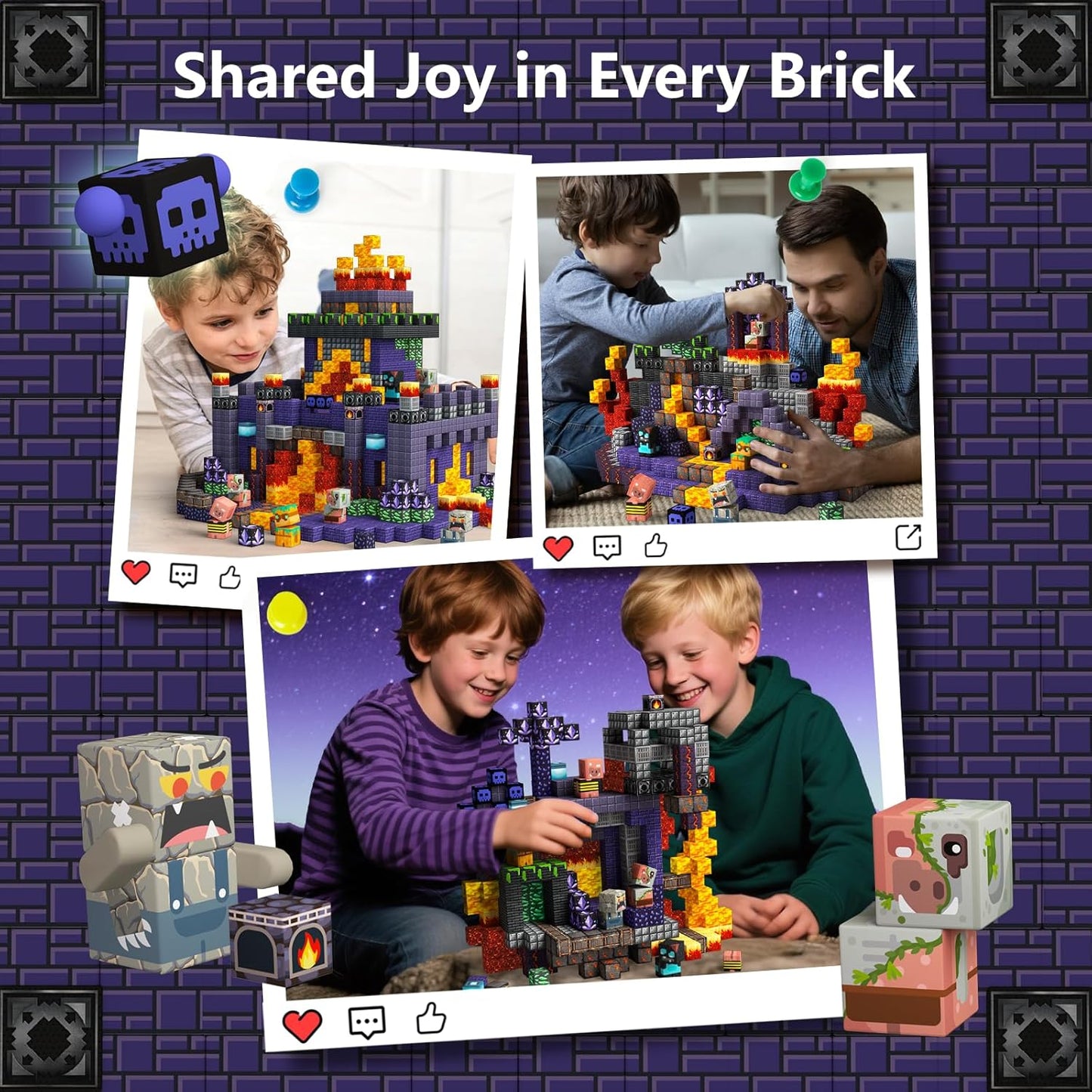 idoot 100PCS Magnetic Blocks - STEM Magnet Building Toys for Kids 3+, Birthday Gifts for Boys & Girls (0.8inch)