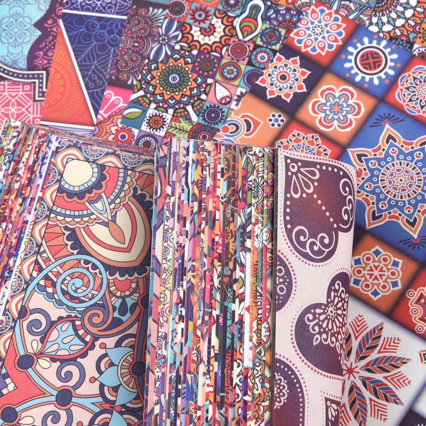 Origami 6x6 Paper Kit 150 Sheets 150 Vivid Colors Double Sided Same Printed Traditional Patterns Square for Arts Crafts Projects Japan Traditional Chiyo.Bohemian