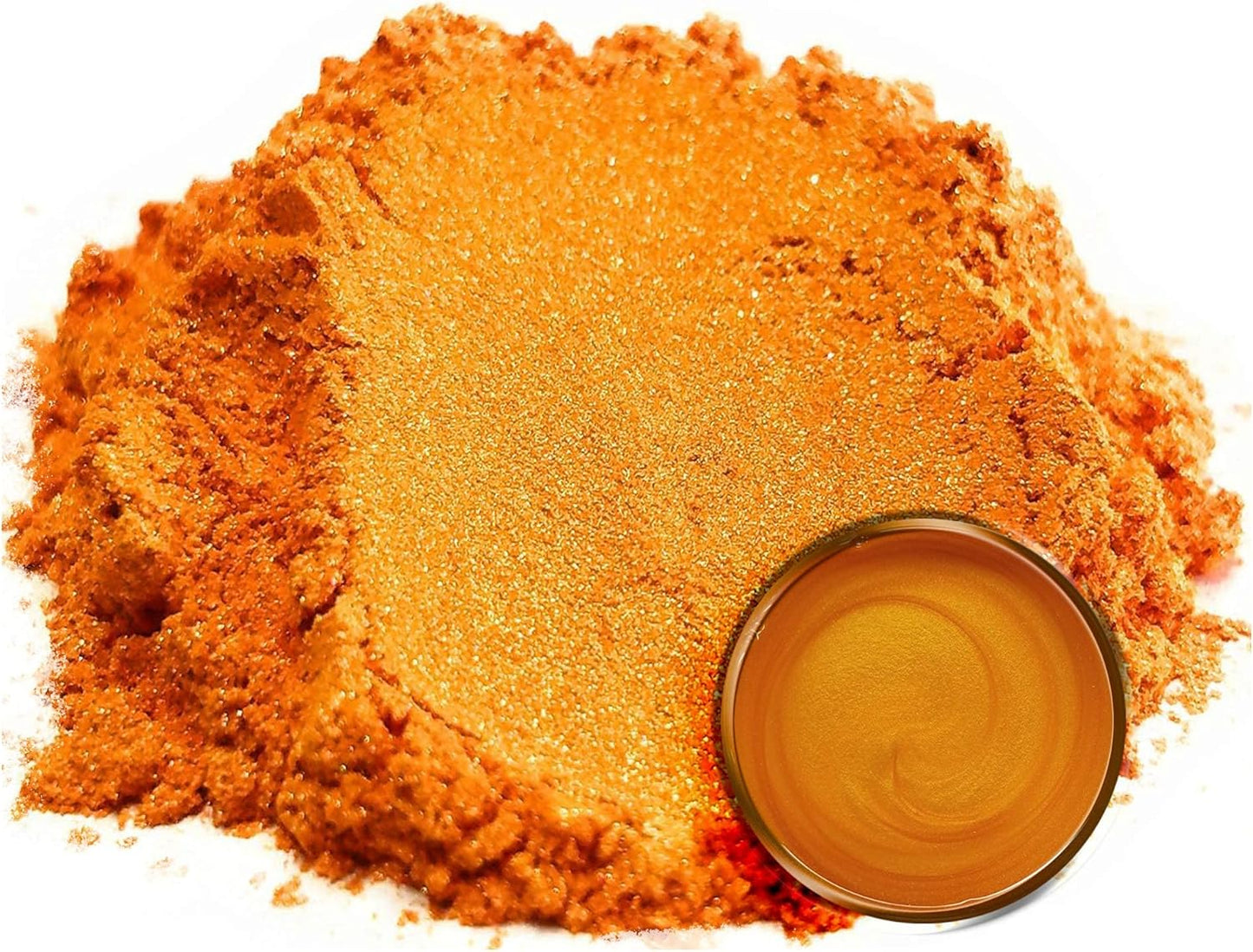 Eye Candy Pigments Premium Orange Mica Powder - Shibuya Orange (50gr) - for Epoxy, Resin, Soap, Paint, Woodworking, Acrylic Pouring, Bath Bombs, Fishing Lures - DIY Arts and Crafts Additive