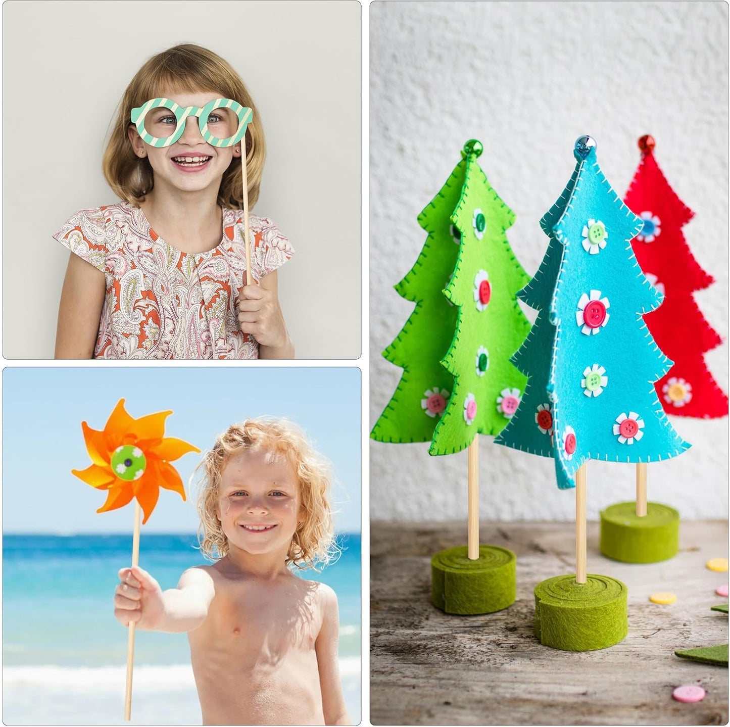 60Pcs Wooden Dowel Rods 1/4 x 12 Inch Precut Wooden Rod Sticks, Wood Sticks for Crafts, Natural Wood Dowels for Craft,Cake Dowels Hardwood Craft Dowel Rods for DIY Projects (60)