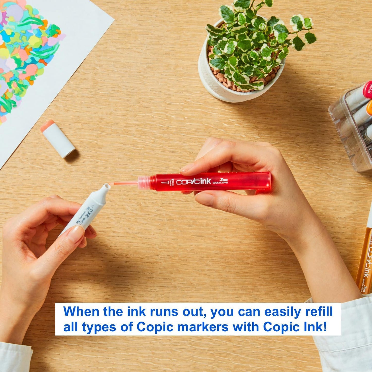 Copic Sketch, Alcohol Markers, Dual Brush Tip Art Marker for Adults, Permanent Ultra Blendable Sketch Markers for Coloring Drawing & Illustration Art - 3pc Set, Color Fusion #5, Green